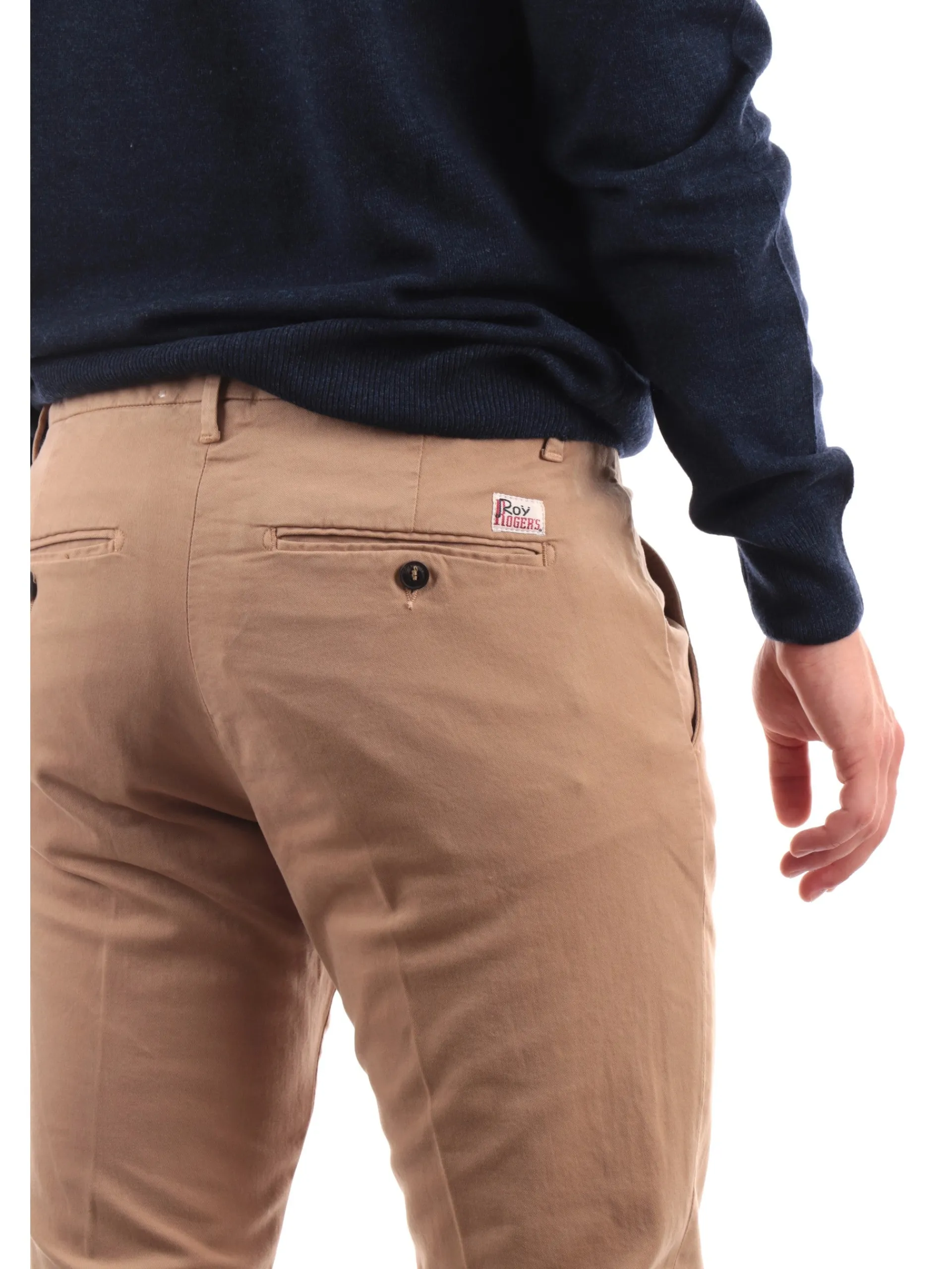 ROYROGERS Pantaloni*Pantaloni Roy Rogers cammello da Uomo Chino New Rolf Gabardine RU013C8700112
