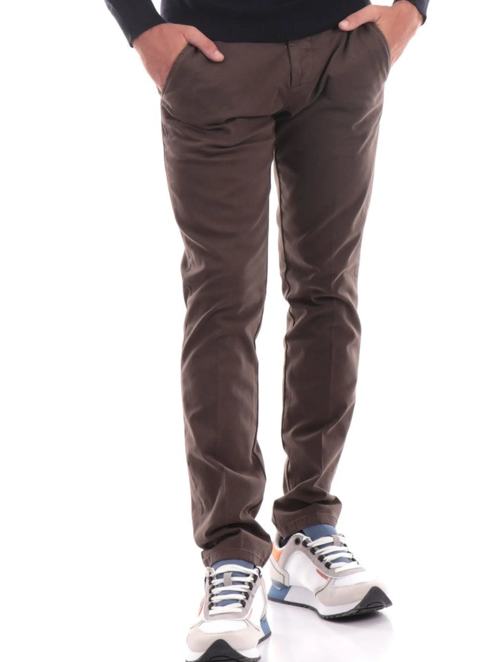 ROYROGERS Pantaloni*Pantaloni Roy Roger's marrone scuro da uomo New Rolf RU013C870011