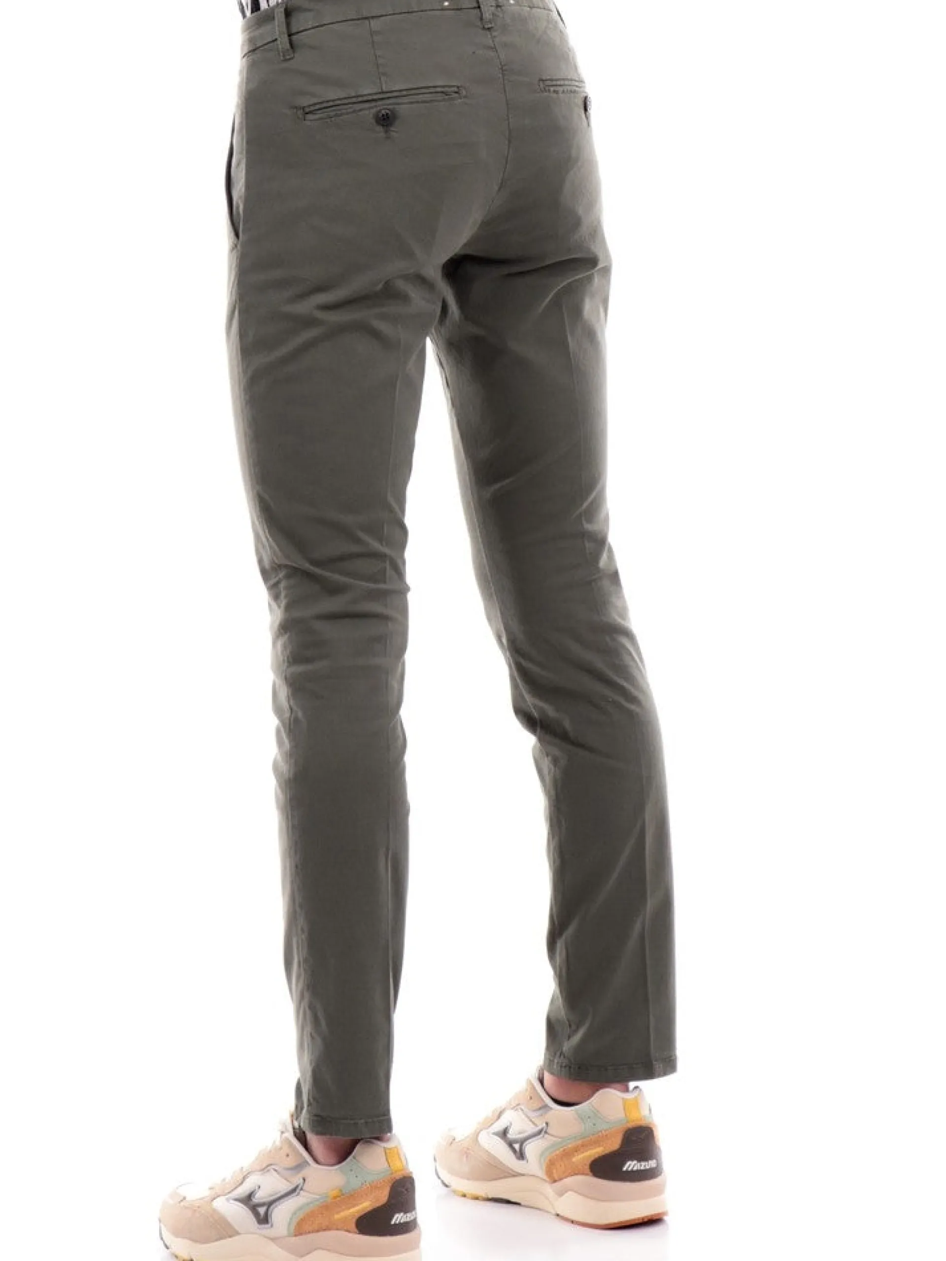 ROYROGERS Pantaloni*Pantaloni Roy Rogers verdi militari new rolf gabardine chino