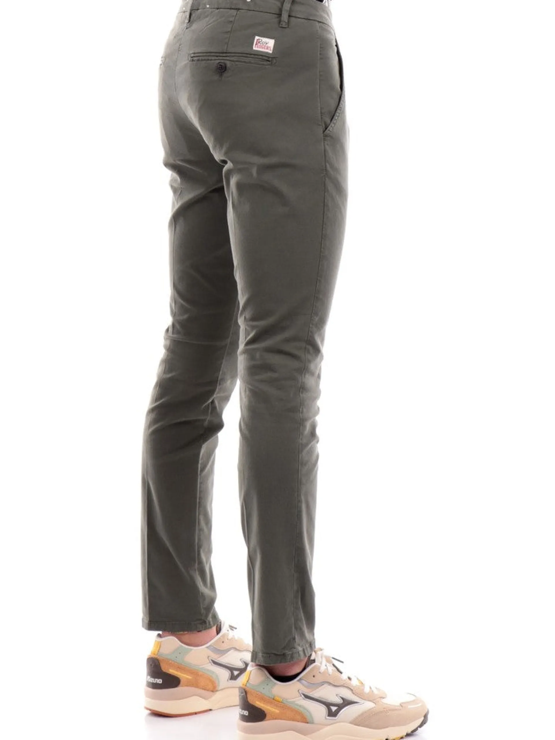 ROYROGERS Pantaloni*Pantaloni Roy Rogers verdi militari new rolf gabardine chino
