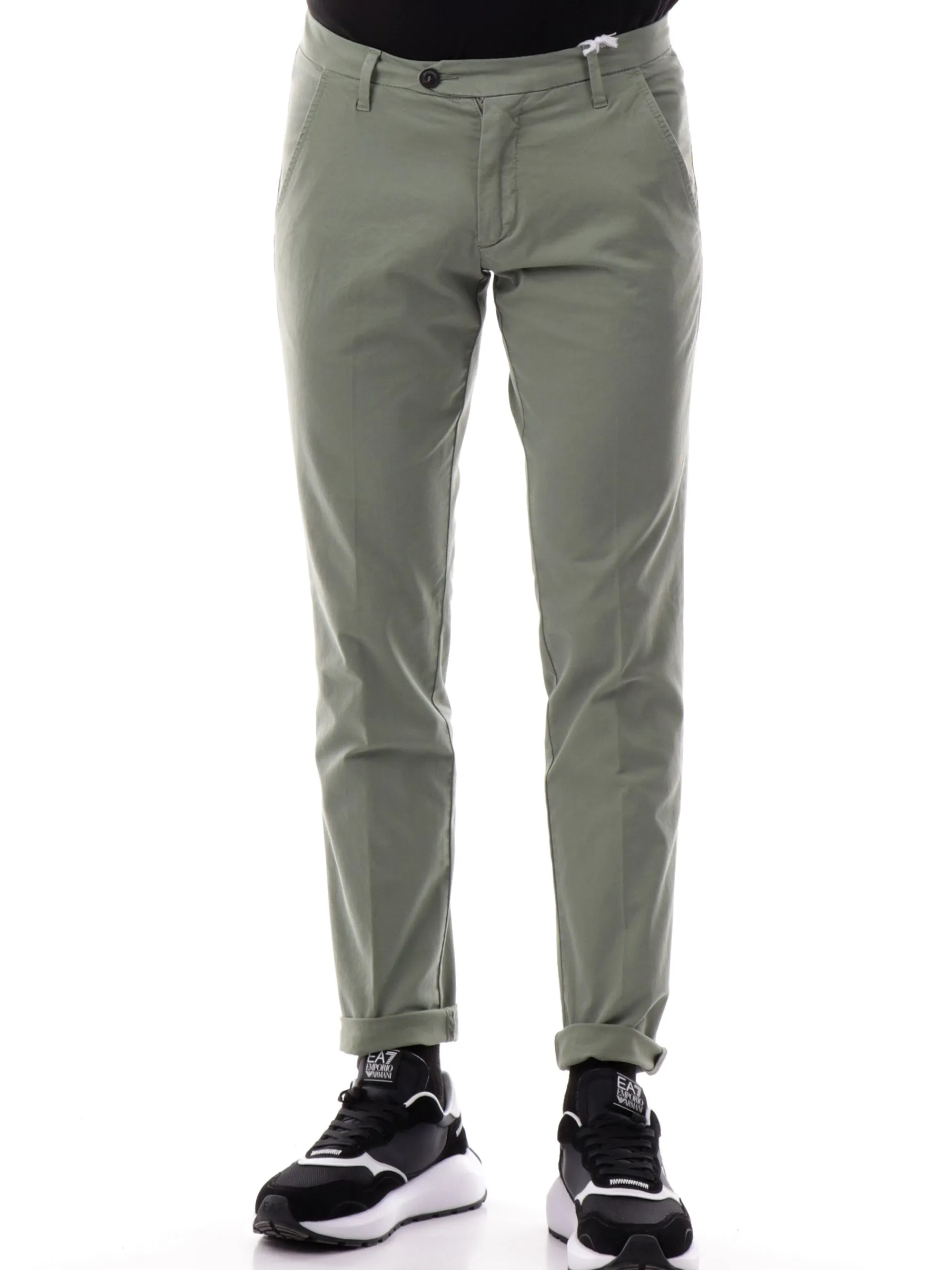 ROYROGERS Pantaloni*Pantaloni Roy Rogers verdi da uomo New Rolf RU013C9250112