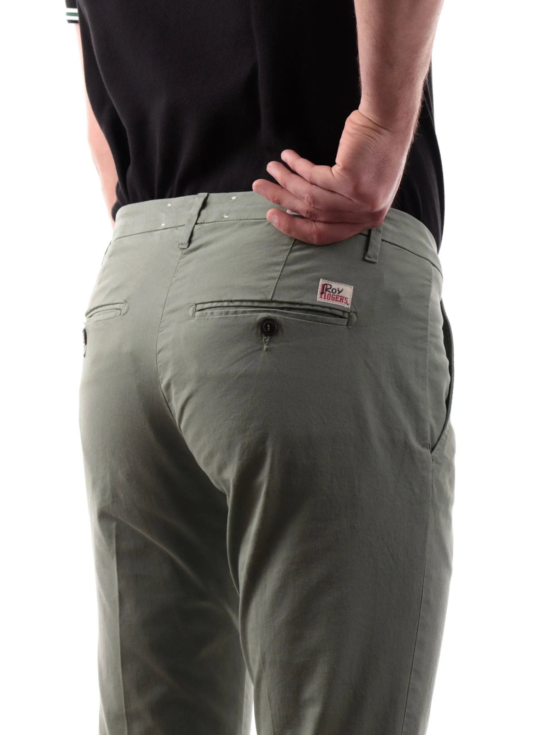 ROYROGERS Pantaloni*Pantaloni Roy Rogers verdi da uomo New Rolf RU013C9250112