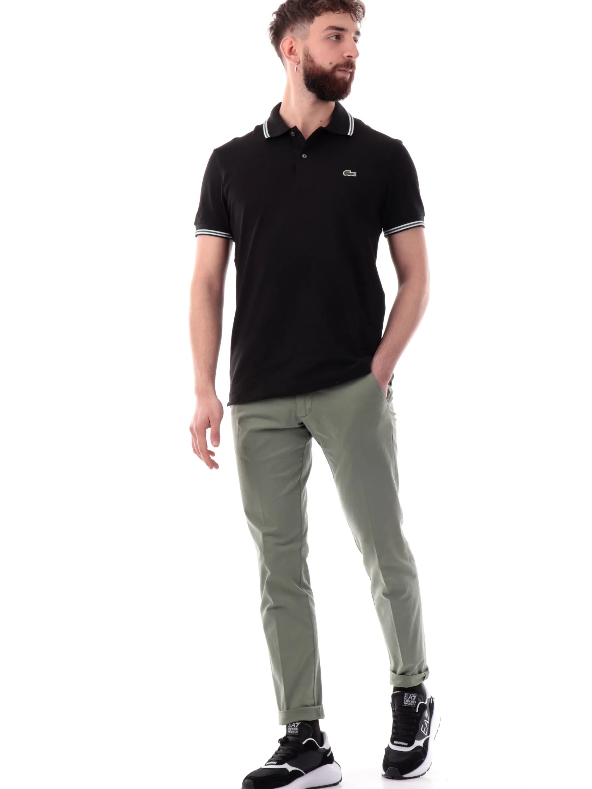 ROYROGERS Pantaloni*Pantaloni Roy Rogers verdi da uomo New Rolf RU013C9250112