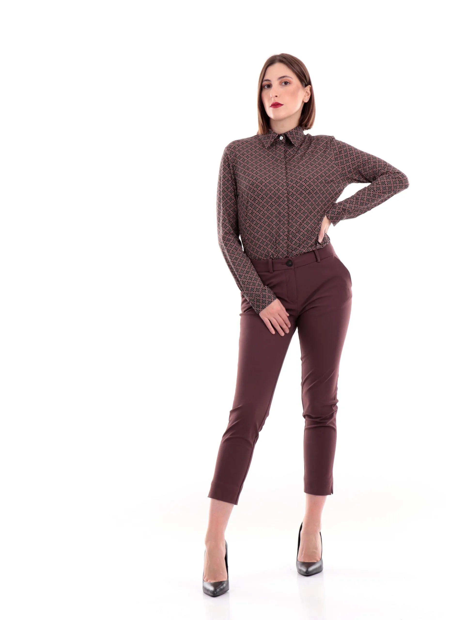 RRD Pantaloni*Pantaloni bordeaux da donna Winter Chino W22700