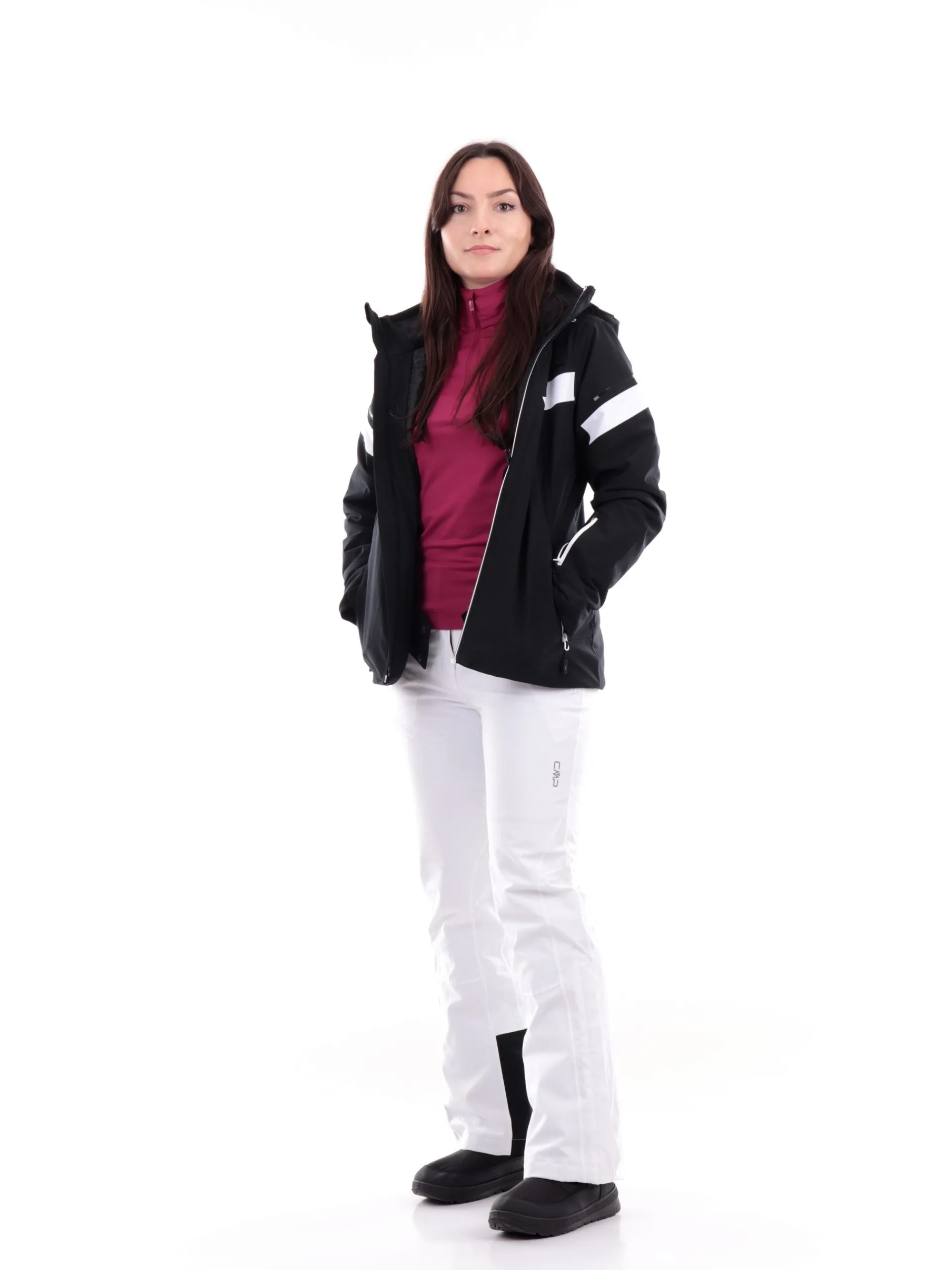 CMP Abbigliamento*Pantaloni sci bianchi da donna 3W18596N