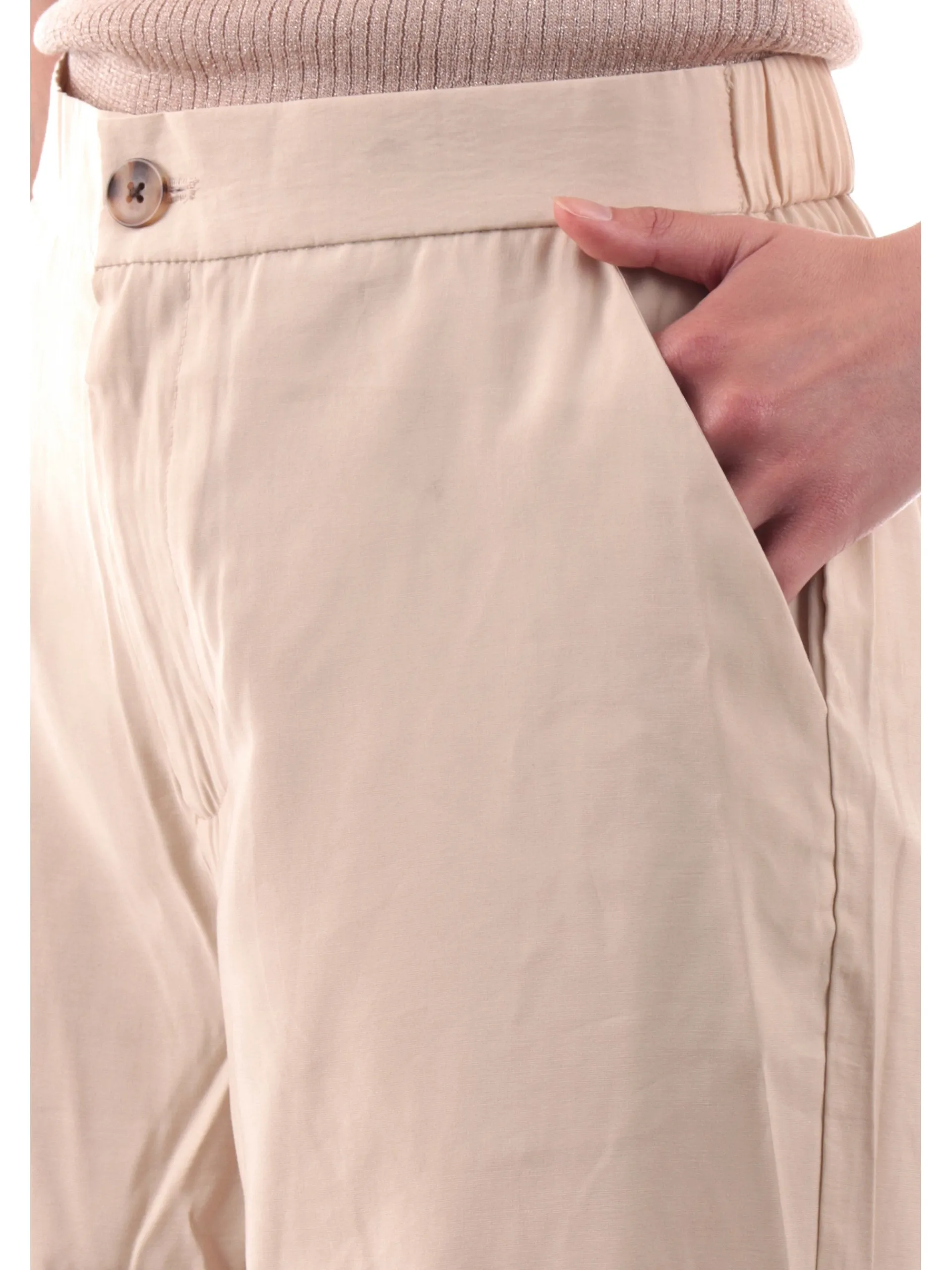 TIFFOSI Pantaloni*Pantaloni beige a palazzo da donna con elastico 10059796160