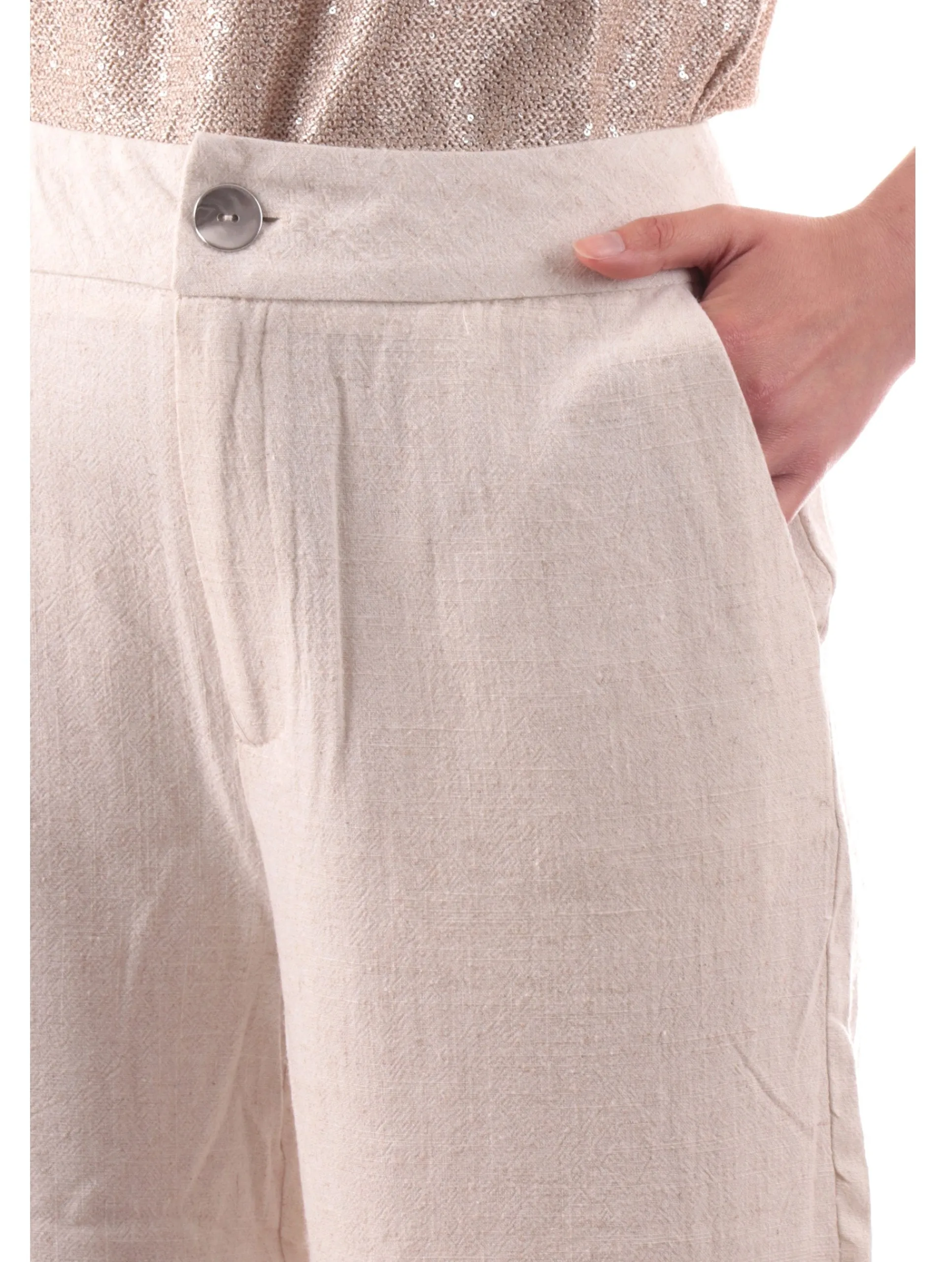 TIFFOSI Pantaloni*Pantaloni Beige da donna a palazzo modello Portel