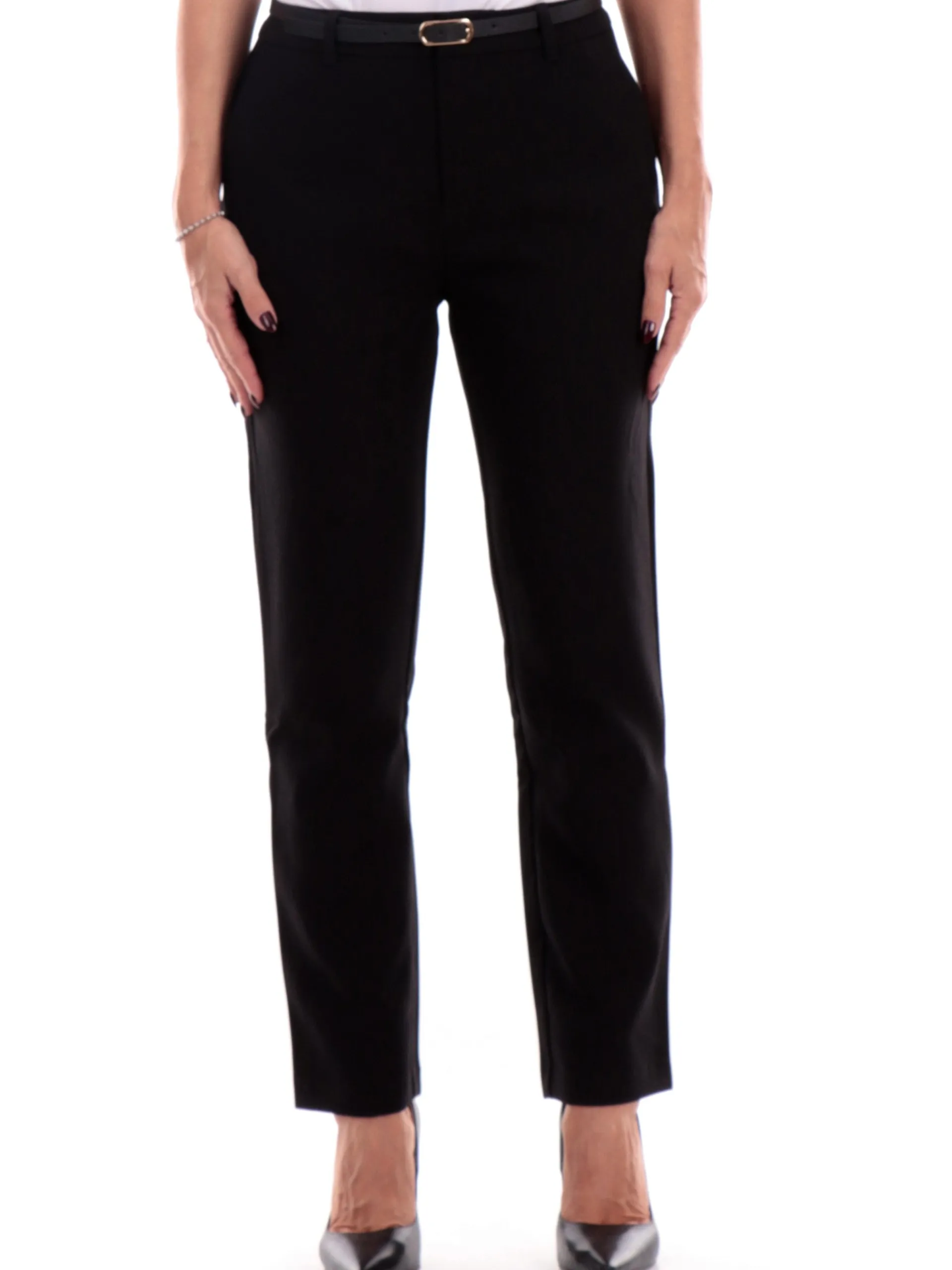 TIFFOSI Pantaloni*Pantaloni neri da donna Benedita con cintura 10056391
