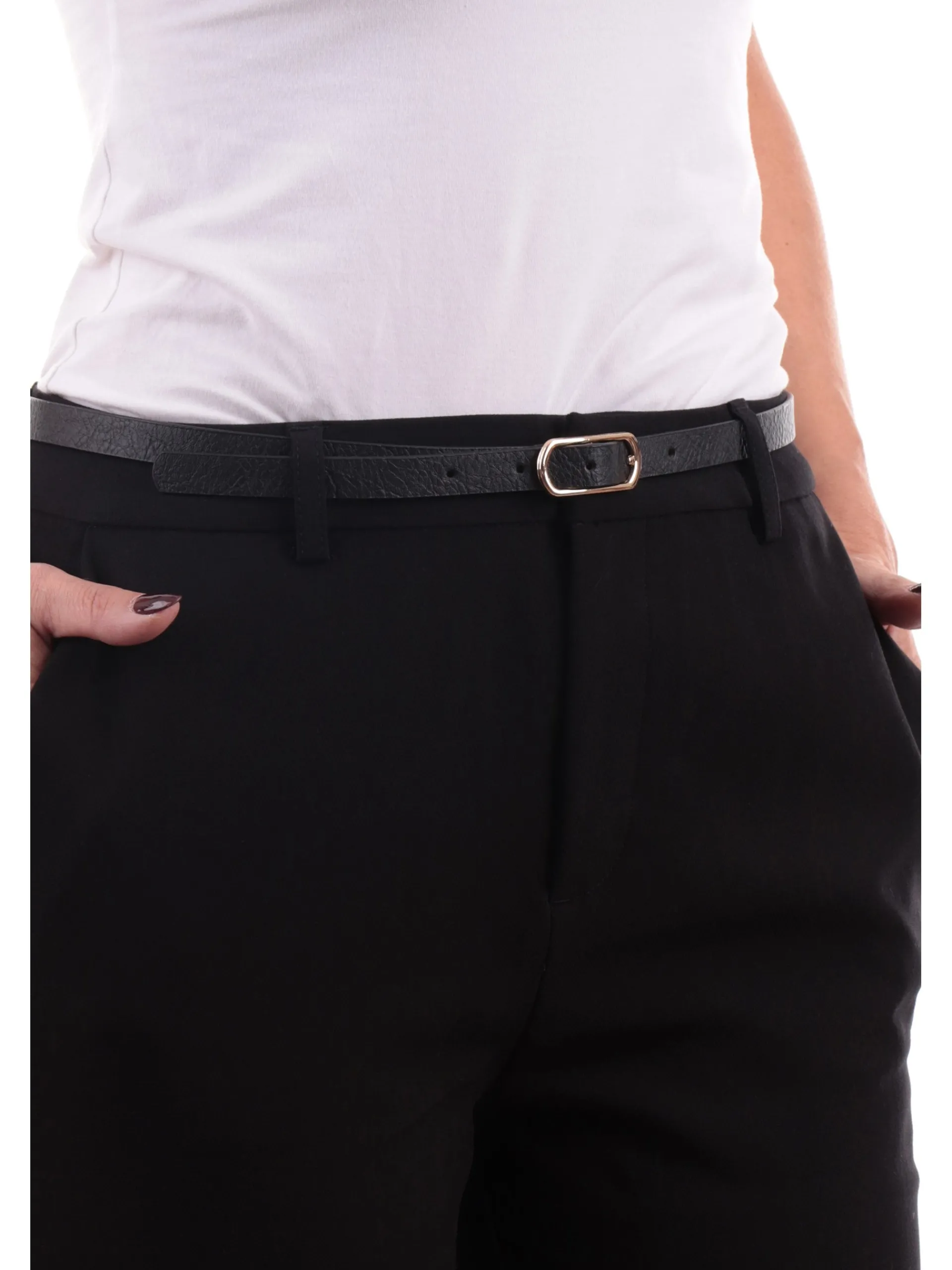 TIFFOSI Pantaloni*Pantaloni neri da donna Benedita con cintura 10056391