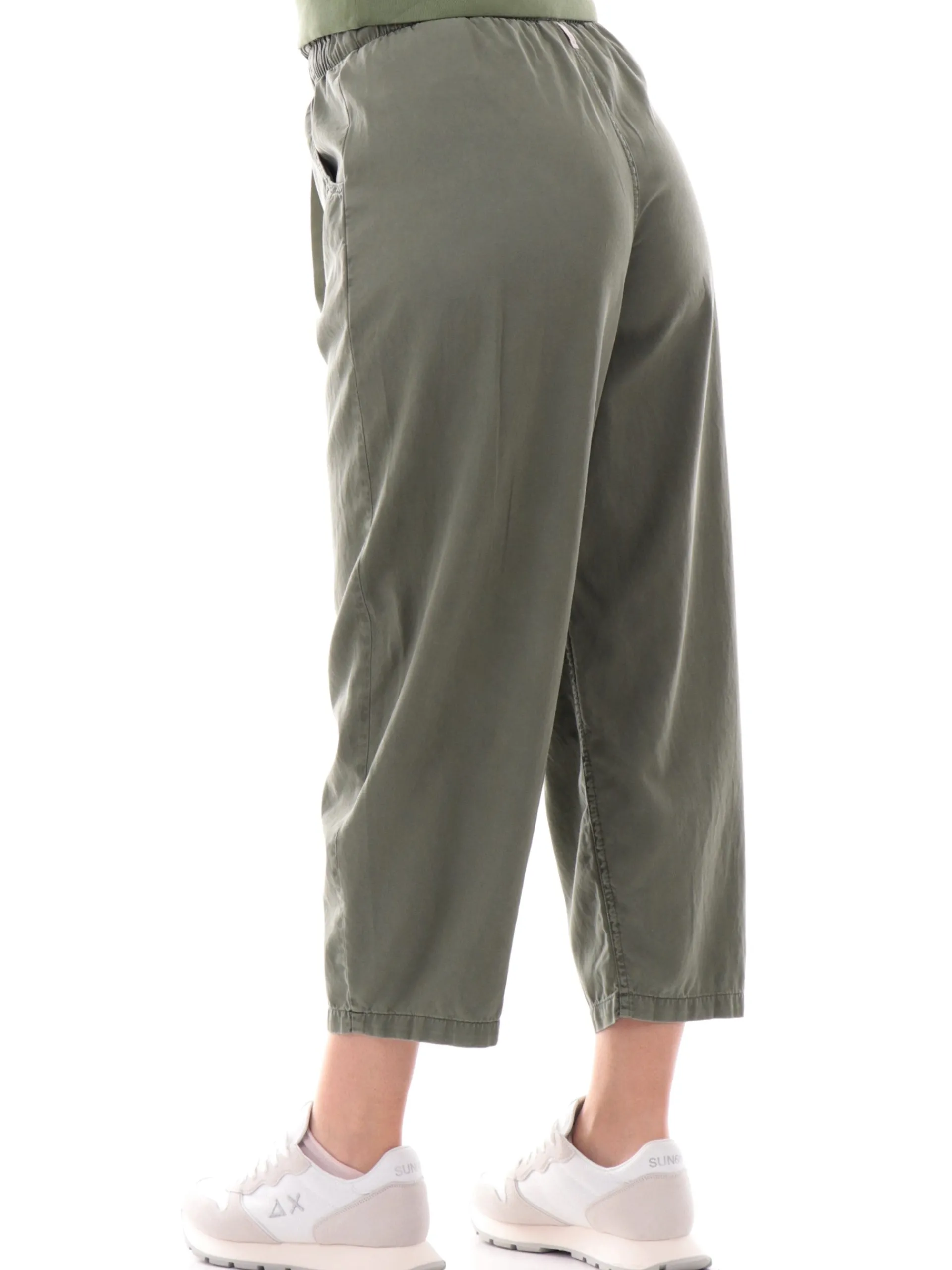 DEHA Pantaloni*Pantaloni tuta Balloon verdi da donna vestibilità morbida D22376