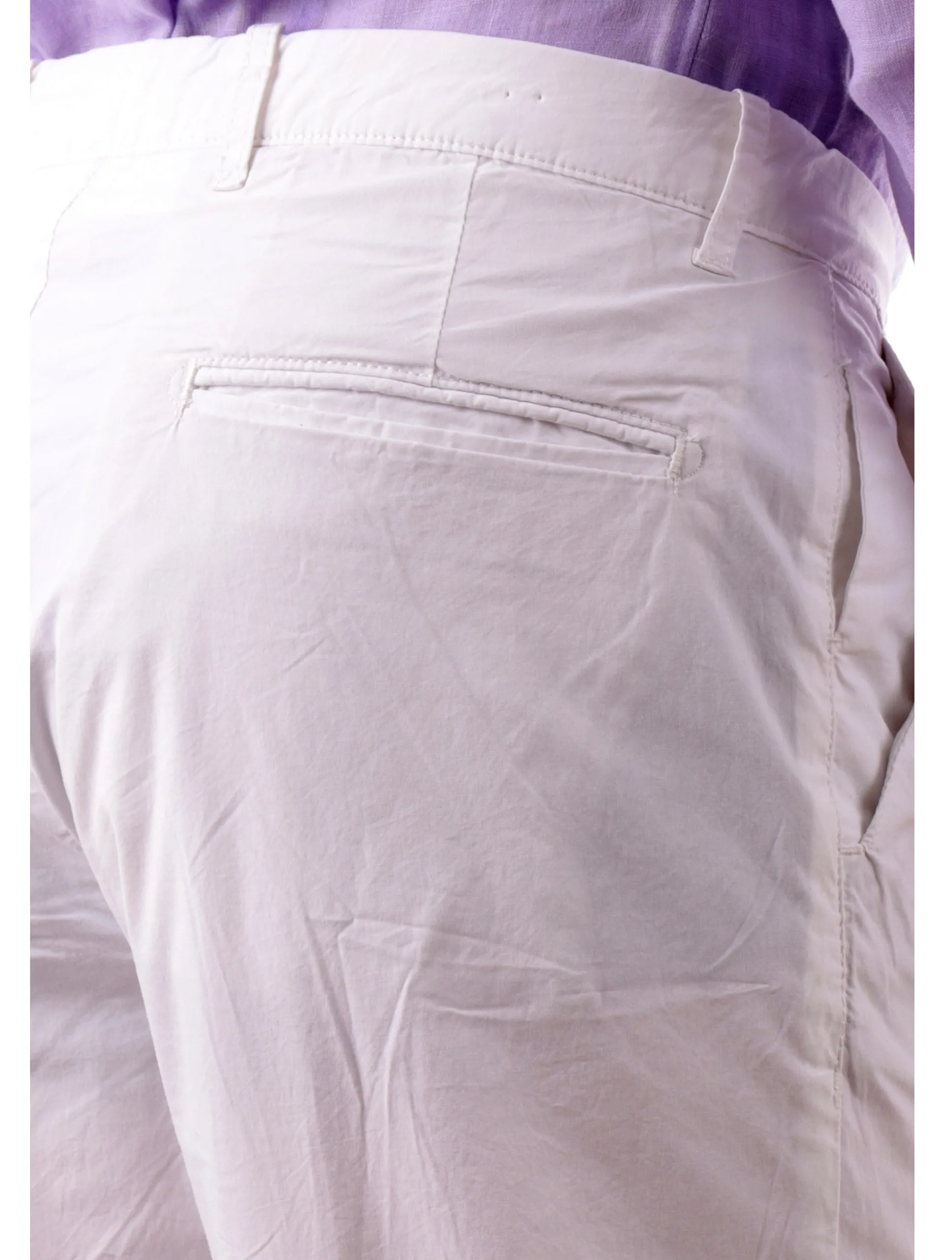 MANIFATTURA BORGHESE Pantaloni*Pantaloni uomo Chino bianchi in cotone 5SPA2111CO033M BIANCO