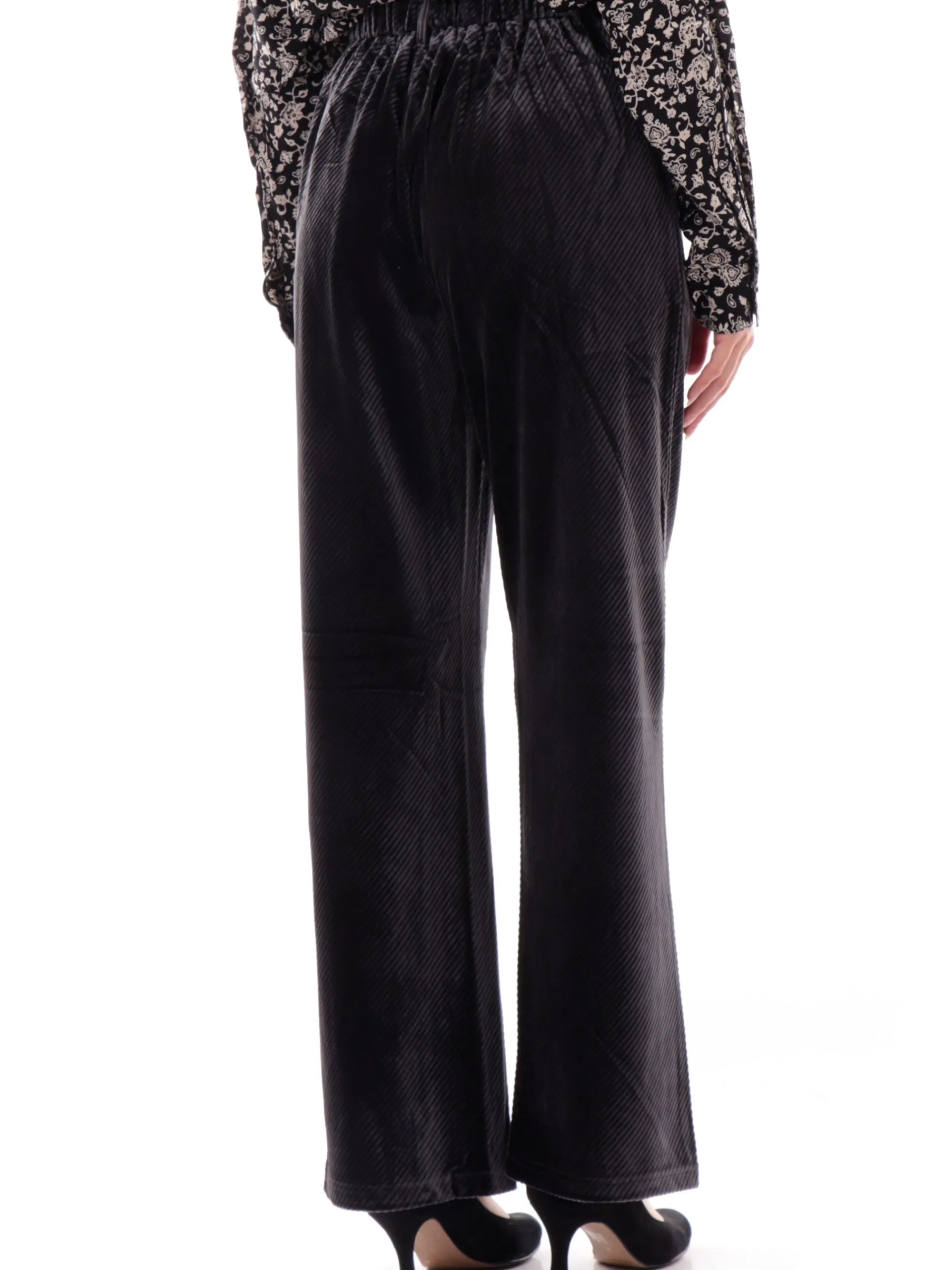 MOLLYBRACKEN Pantaloni*Pantaloni velluto Molly Bracken grigi da donna rigati T1695ACHDK