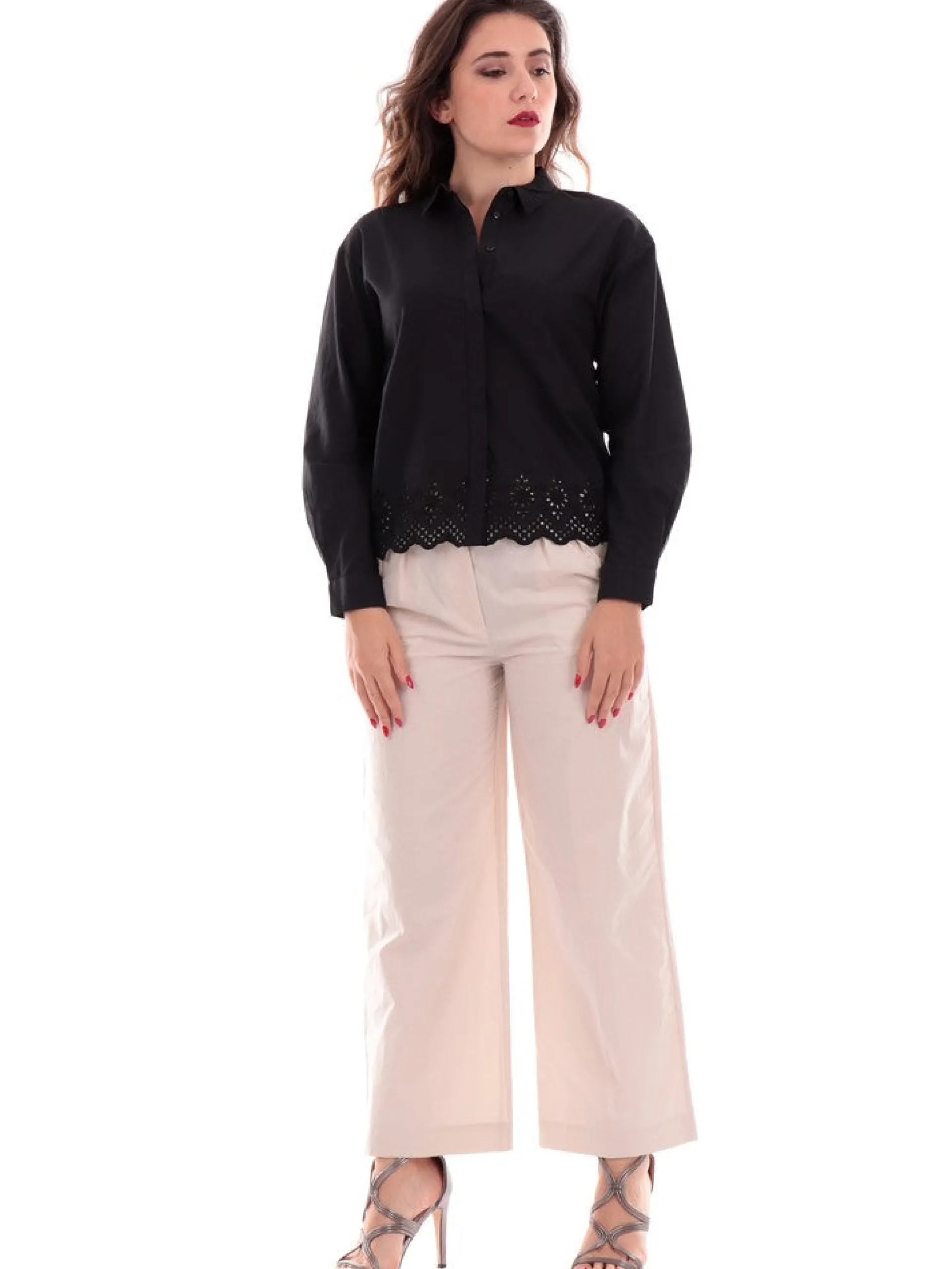 WOOLRICH Pantaloni*Pantaloni beige chino donna Popeline via alta 0174FRUT3027