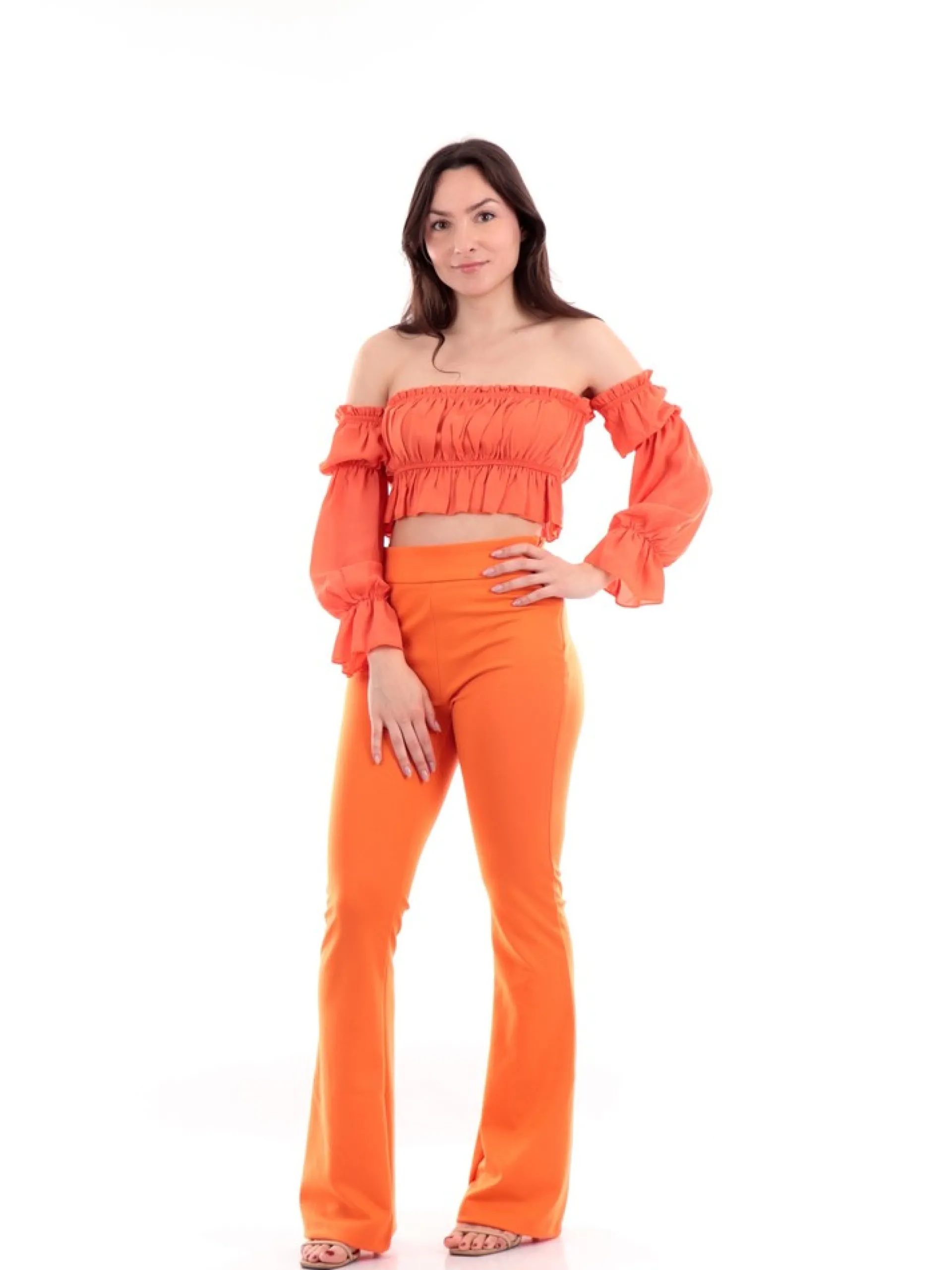 XT STUDIO Pantaloni*Pantaloni arancioni da donna Bootcut SVA002W58001