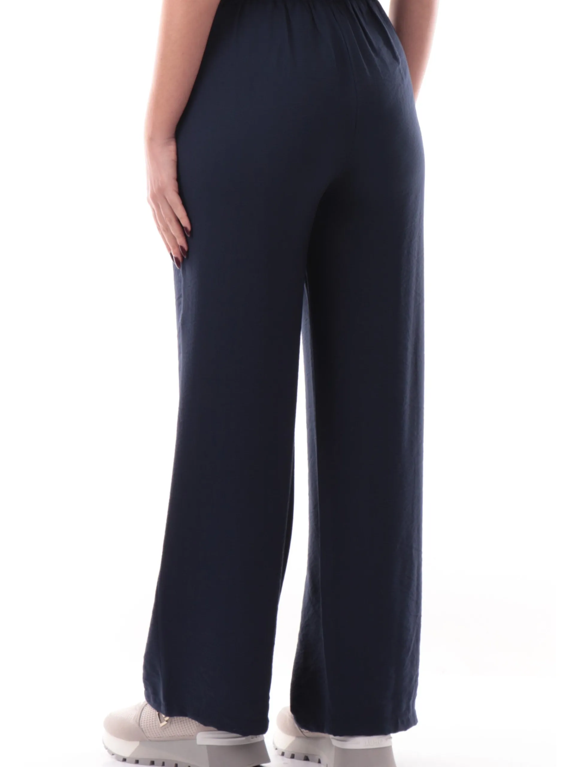 YES ZEE Pantaloni*Pantaloni blu da donna con cintura fissa morbidi P379YV000