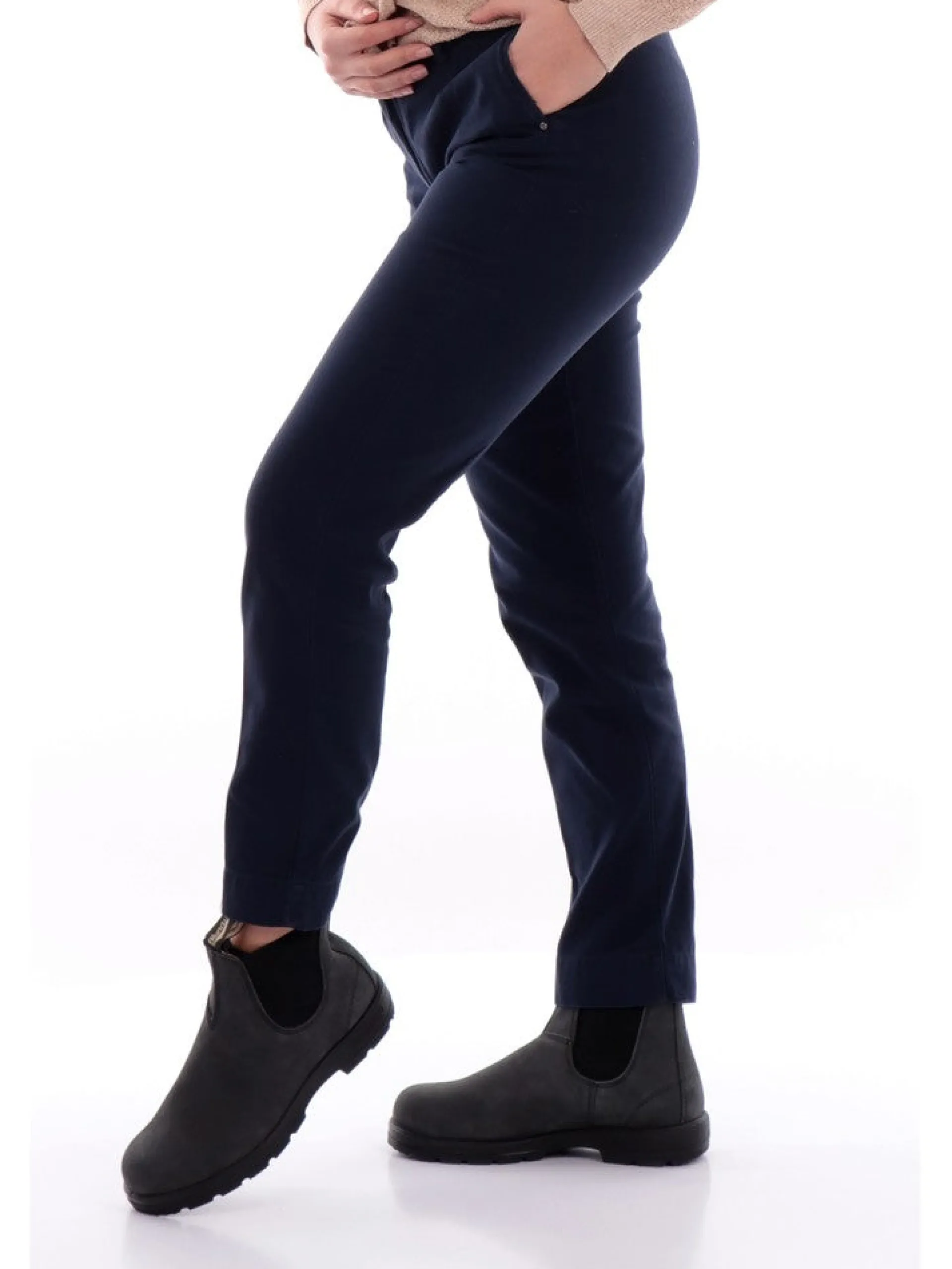 YES ZEE Pantaloni*Pantaloni Chino Blu da Donna