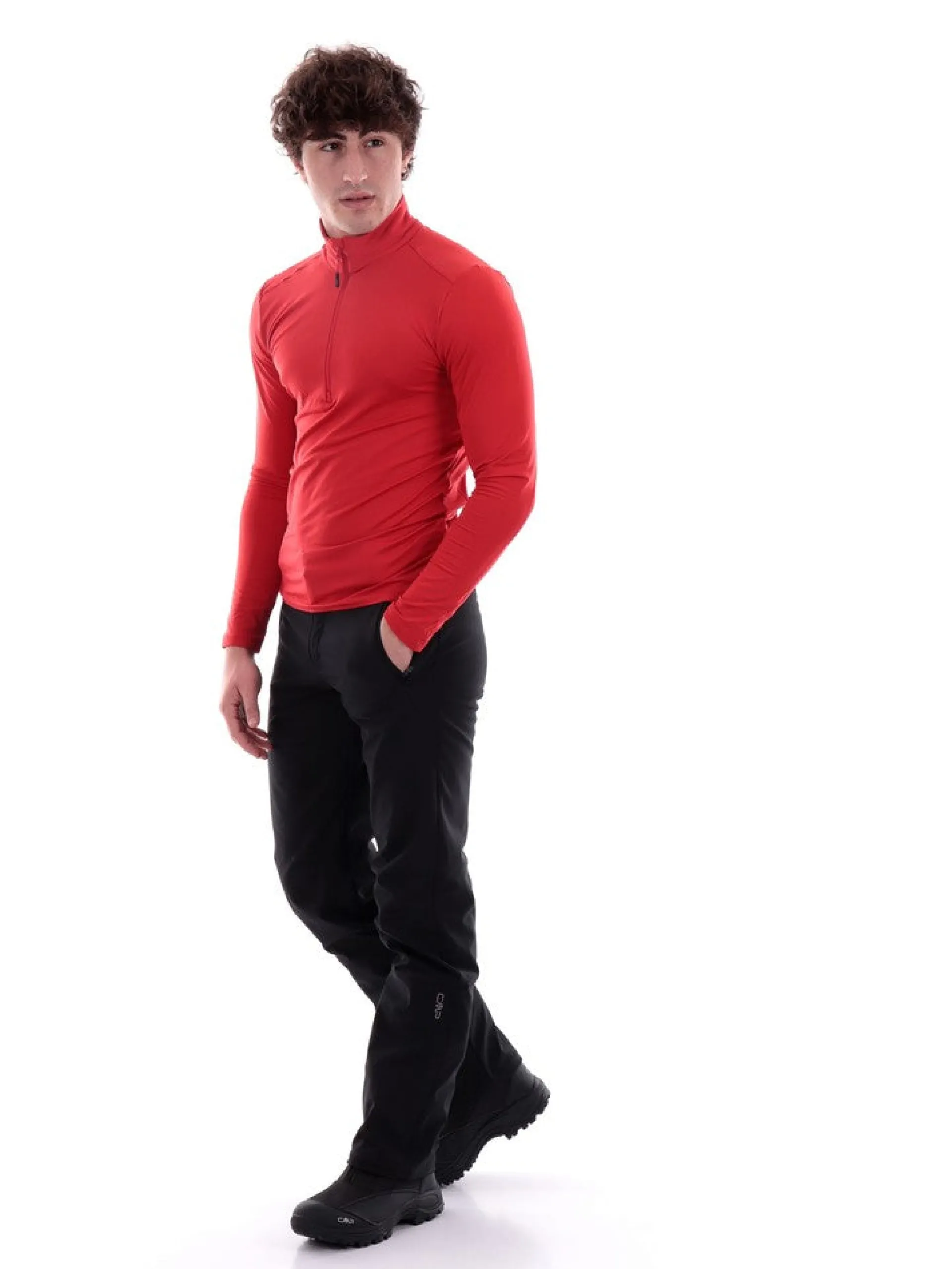CMP Abbigliamento*Pile rossa da uomo 30L1097