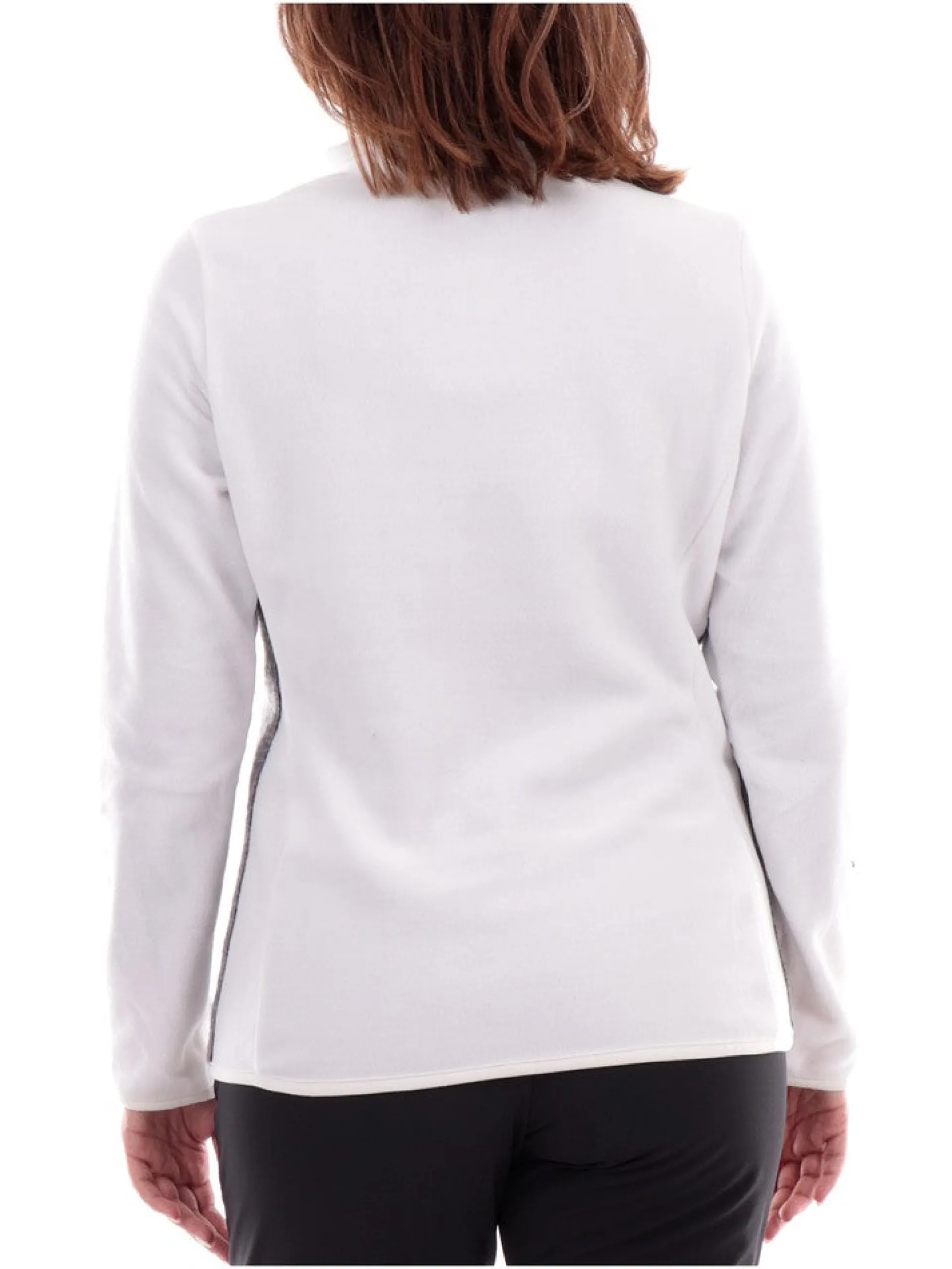 CMP Abbigliamento*Pile sci bianco da donna con inserti in lana 33J4296