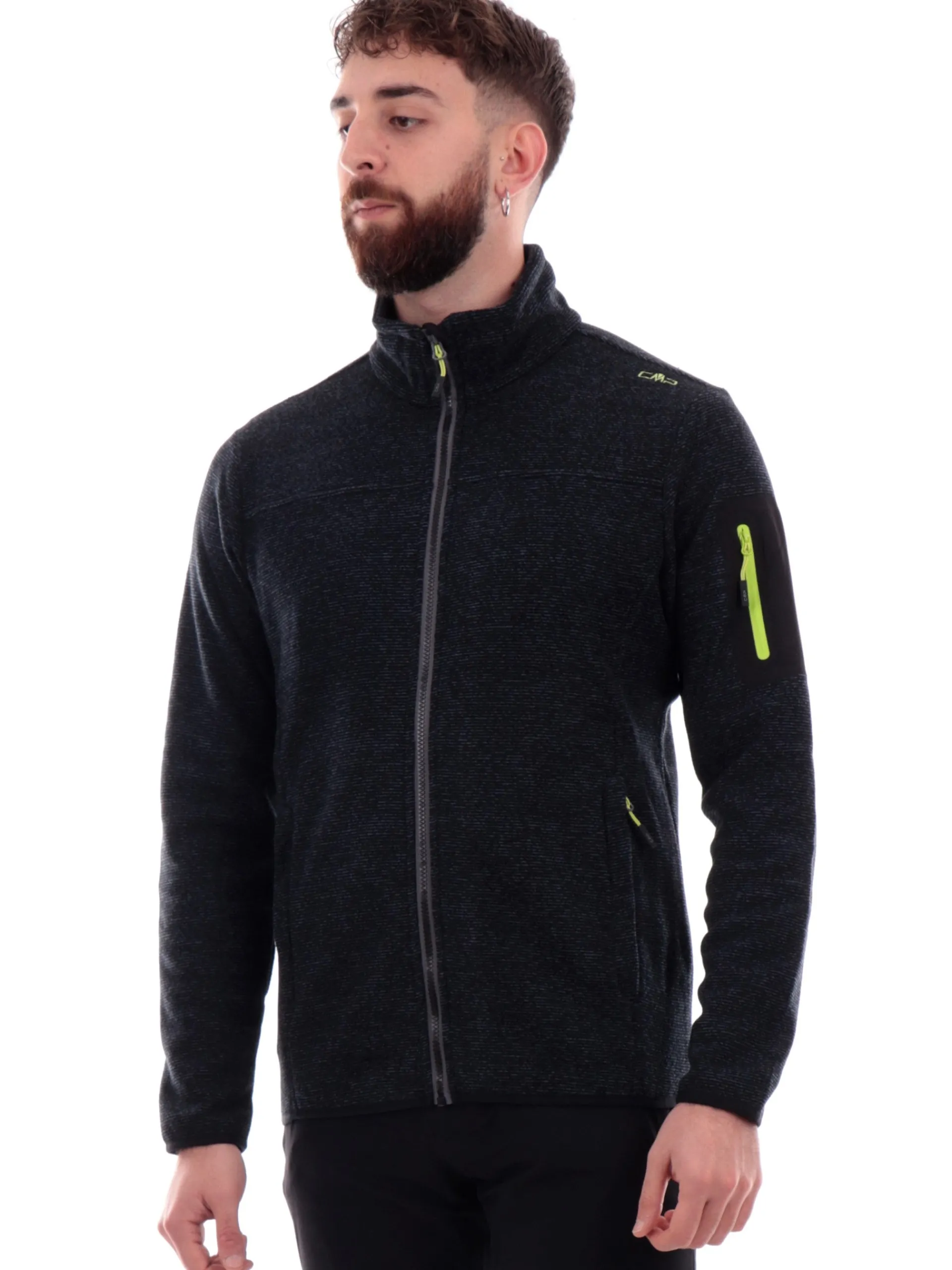 CMP Abbigliamento*Pile sci grigio da uomo melange 38H2237