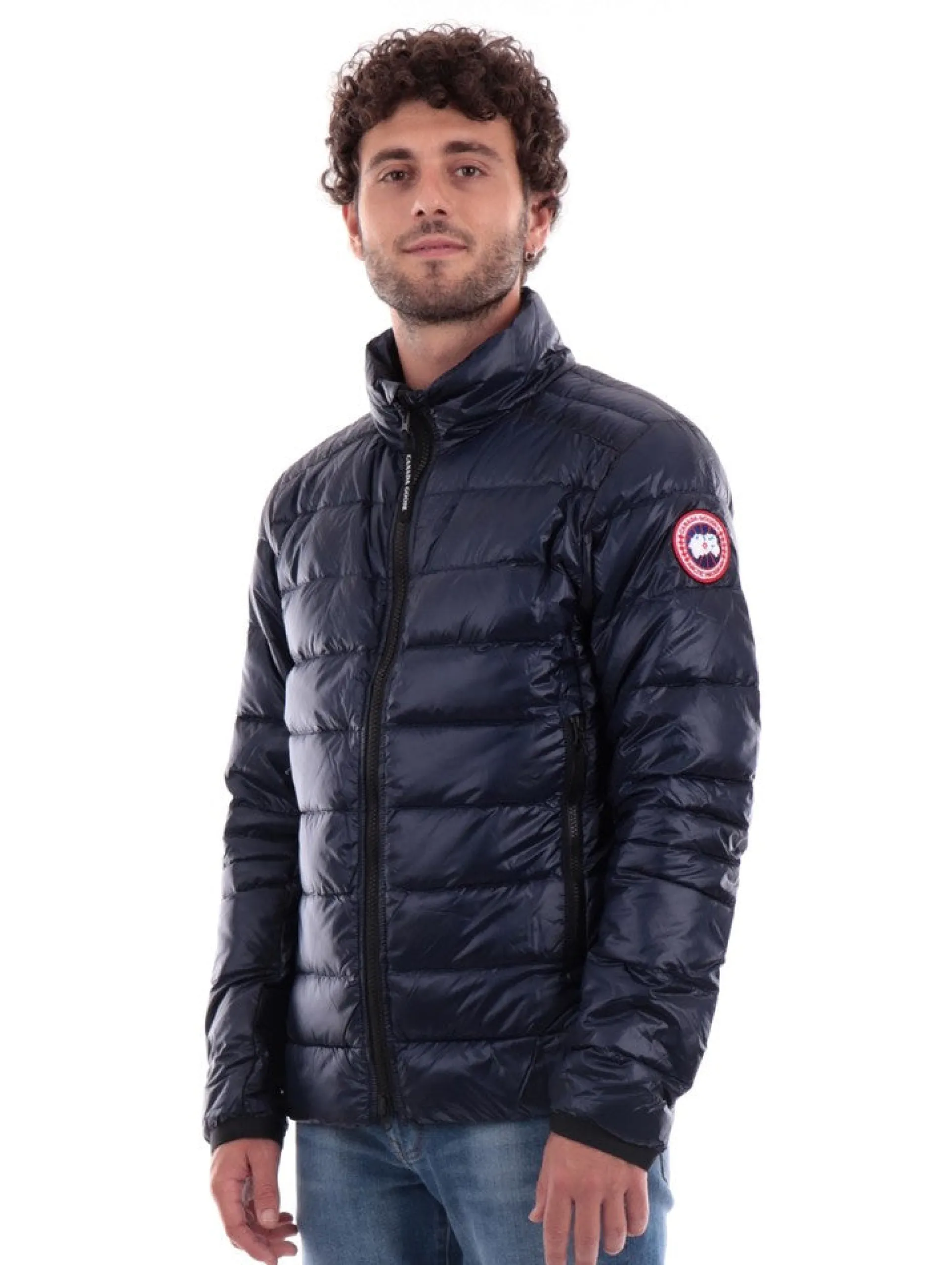 CANADA GOOSE Giubbini*Piumino Blu da Uomo Crofton Jacket 2228M63