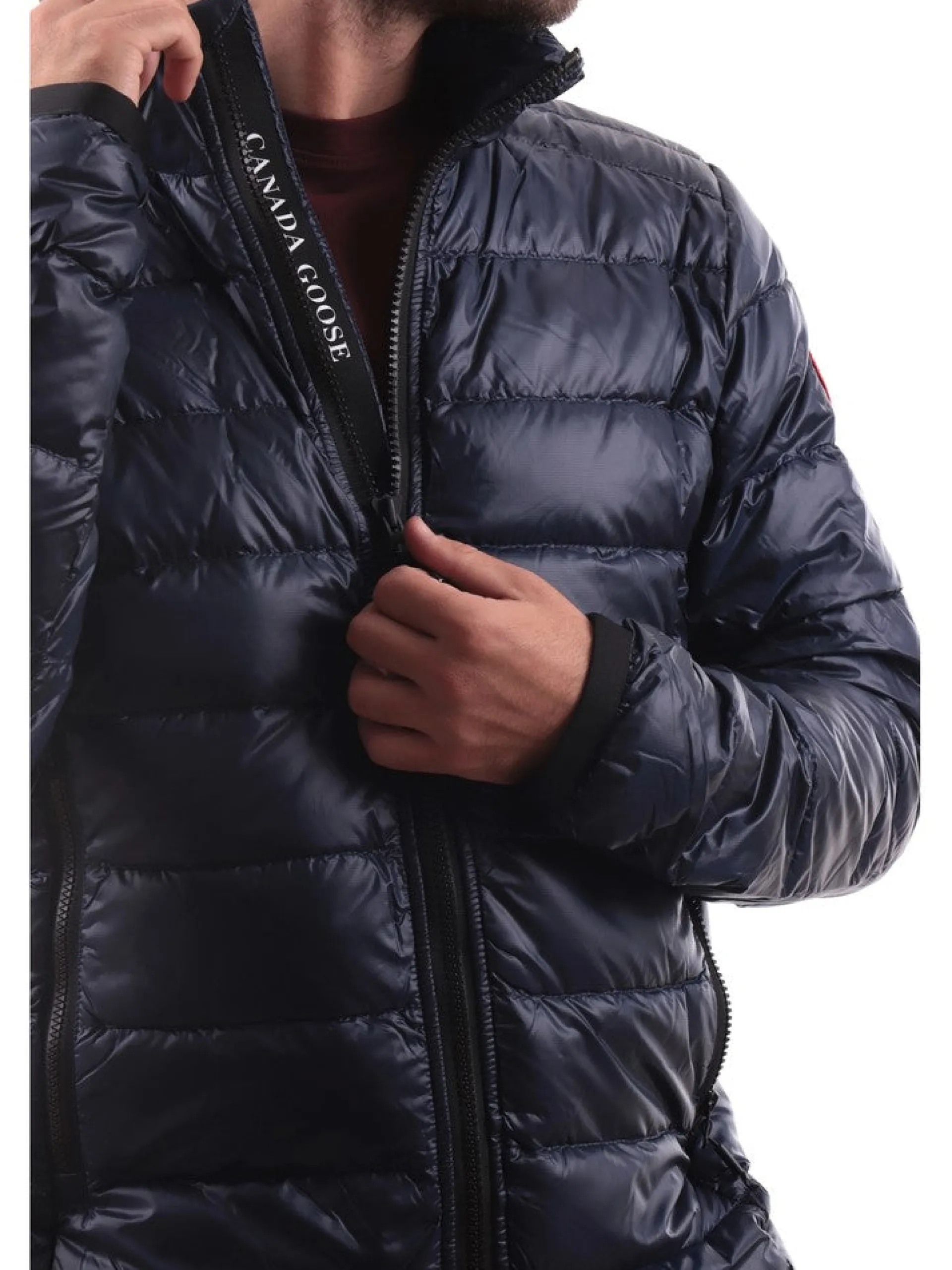 CANADA GOOSE Giubbini*Piumino Blu da Uomo Crofton Jacket 2228M63