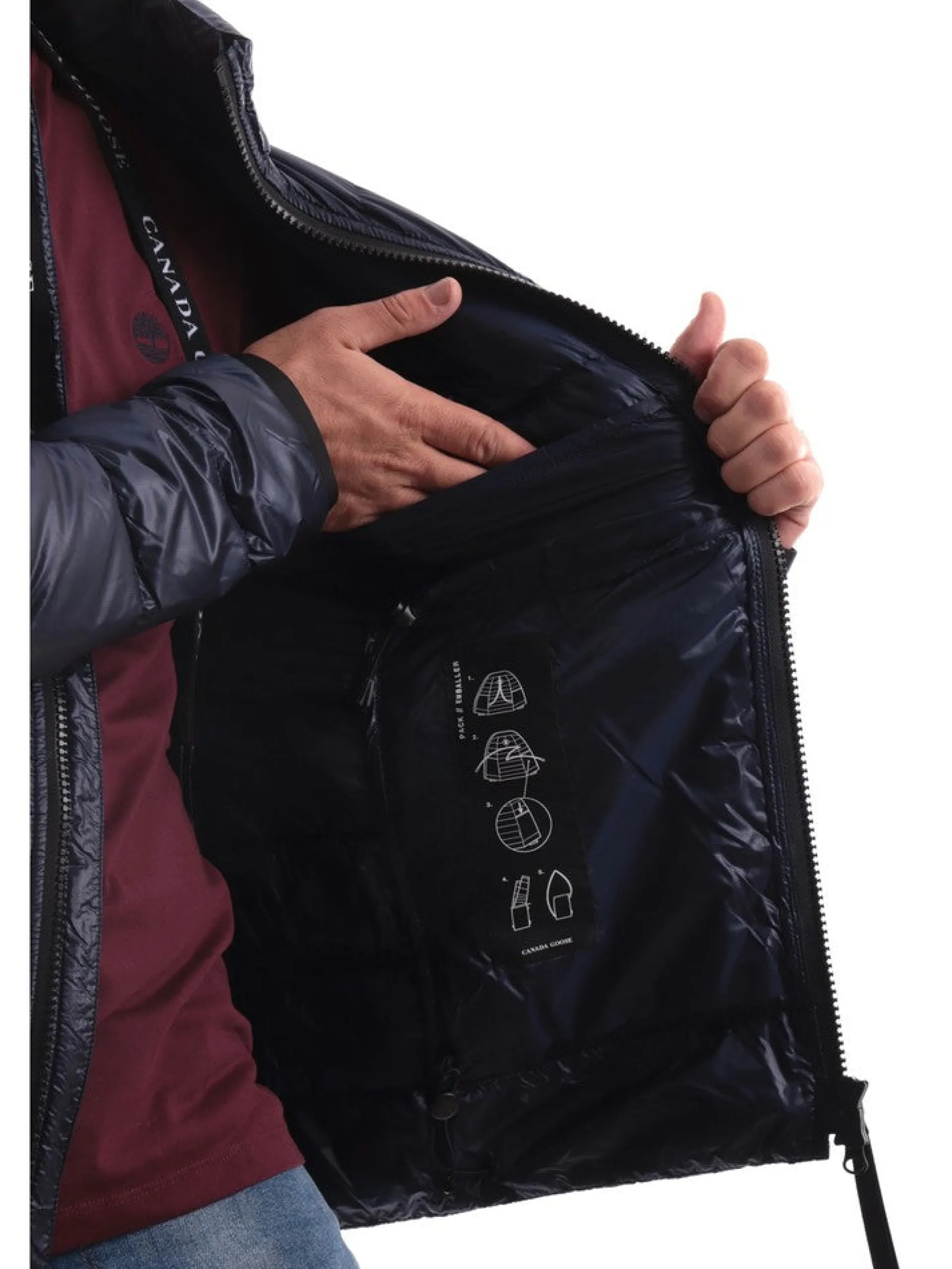 CANADA GOOSE Giubbini*Piumino Blu da Uomo Crofton Jacket 2228M63