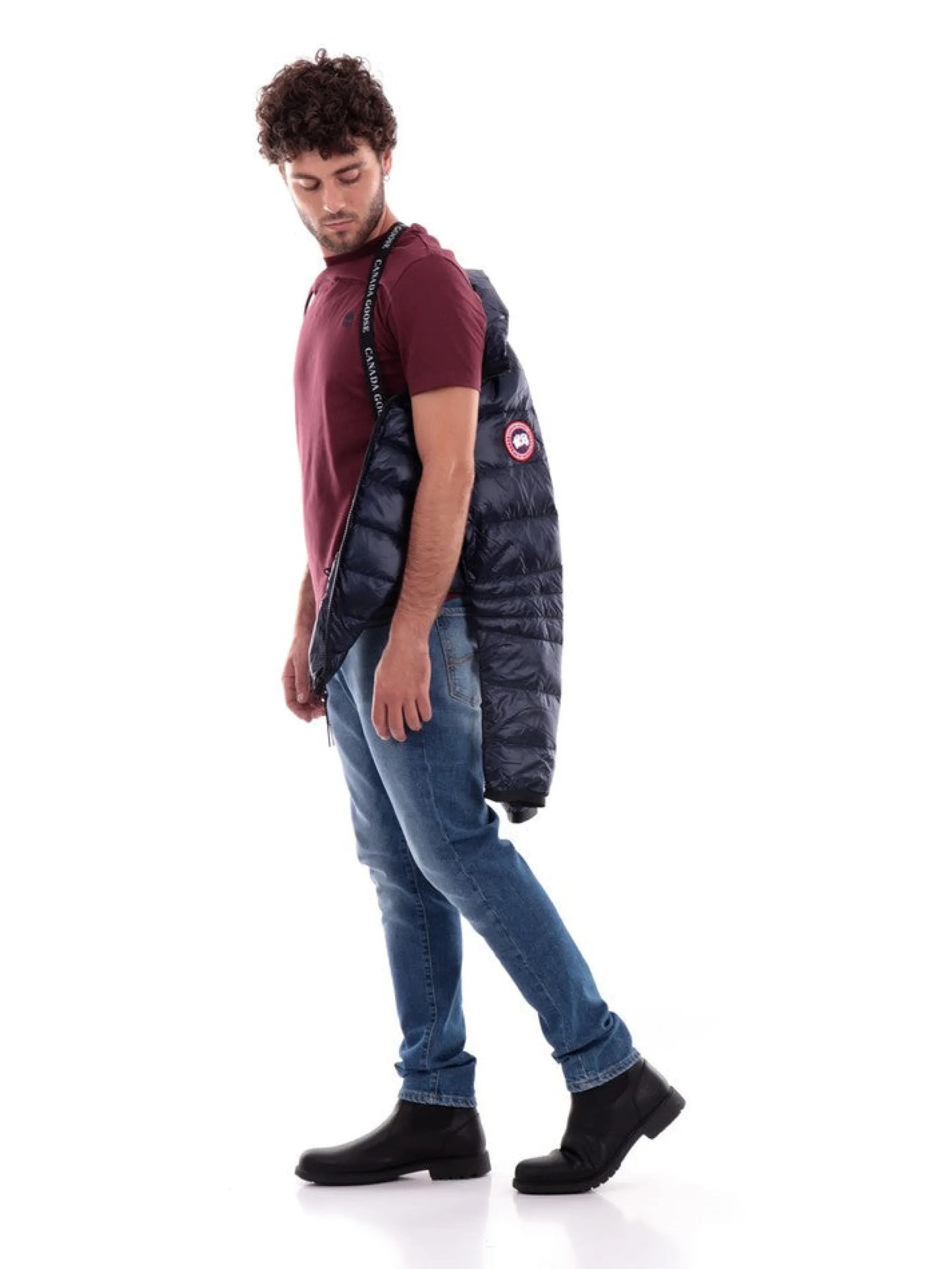 CANADA GOOSE Giubbini*Piumino Blu da Uomo Crofton Jacket 2228M63