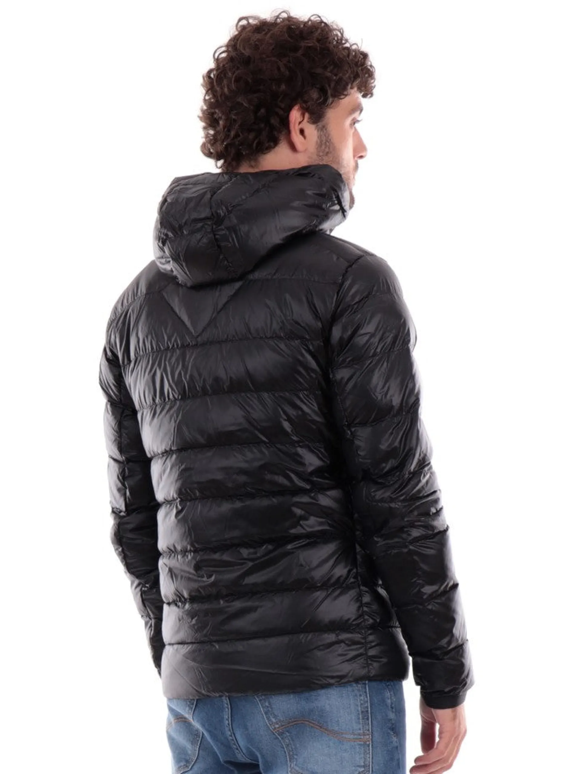 CANADA GOOSE Giubbini*Piumino Crofton Nero Lucido da Uomo 2227M61