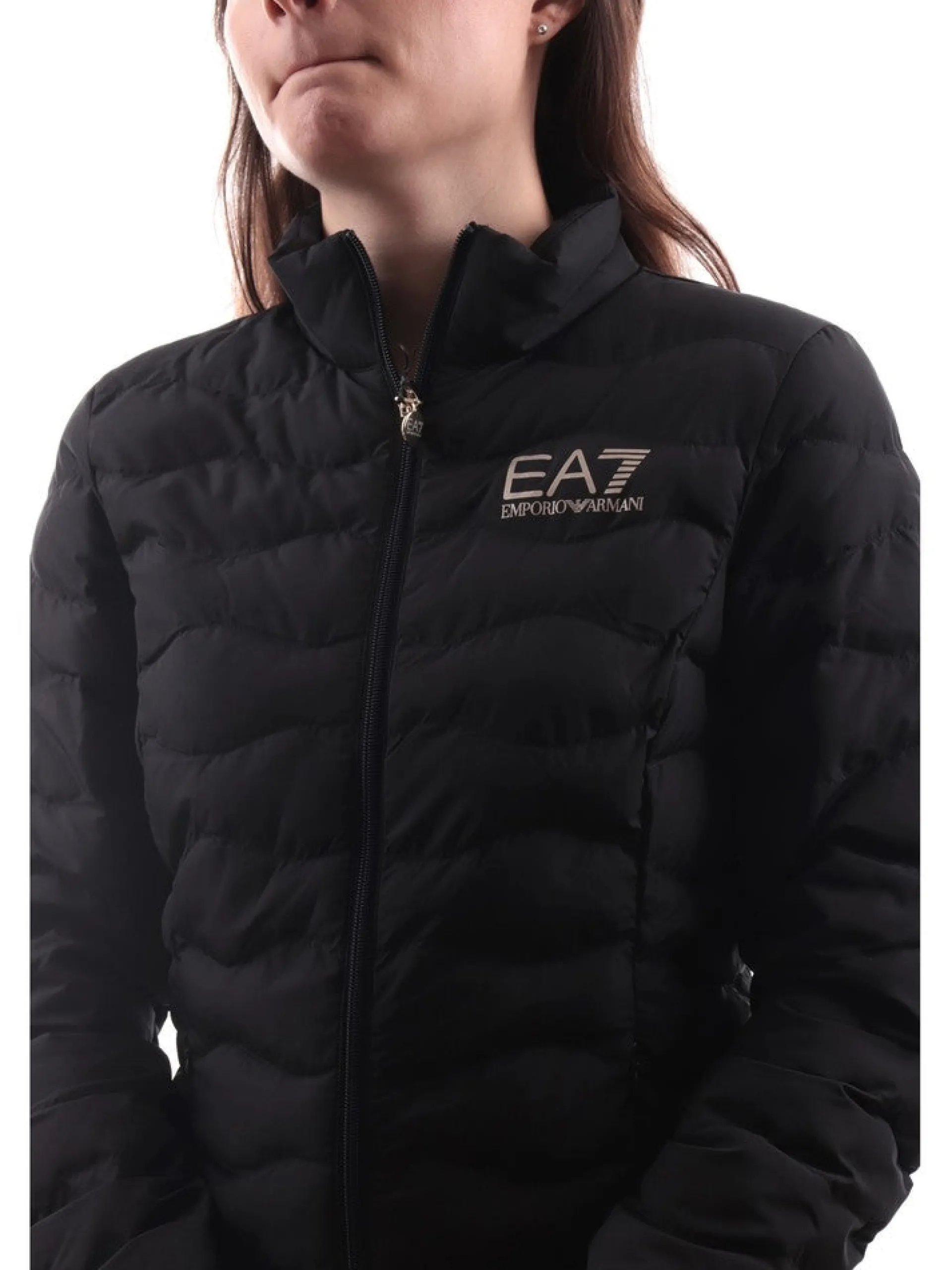 EMPORIO ARMANI 7 Giubbini*Piumino Emporio Armani trapuntato nero da donna 8NTB21TNF8Z