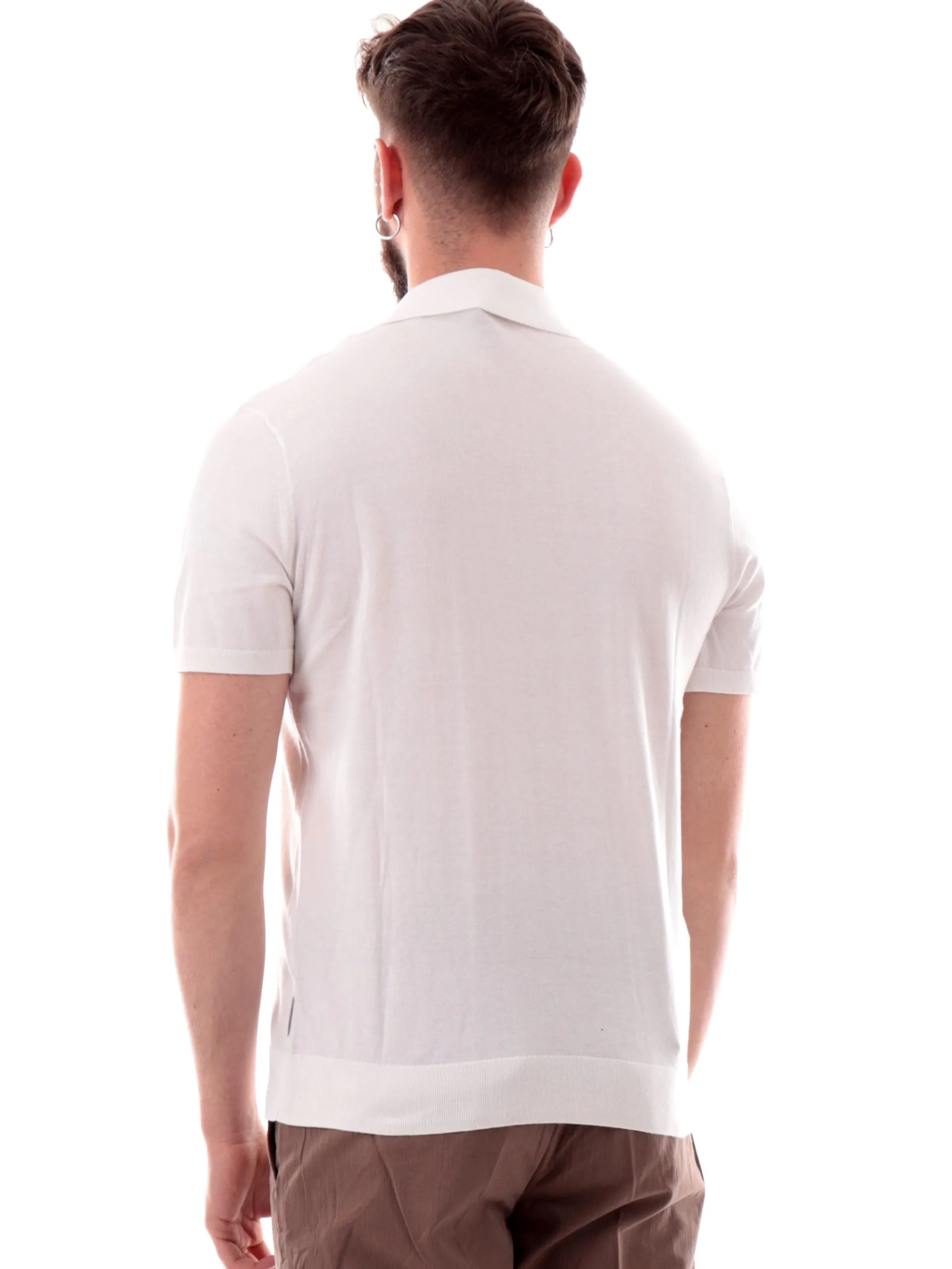 ARMANI EXCHANGE Polo*Polo AX bianca logo ricamato da uomo 8NZF5DZM3JZ