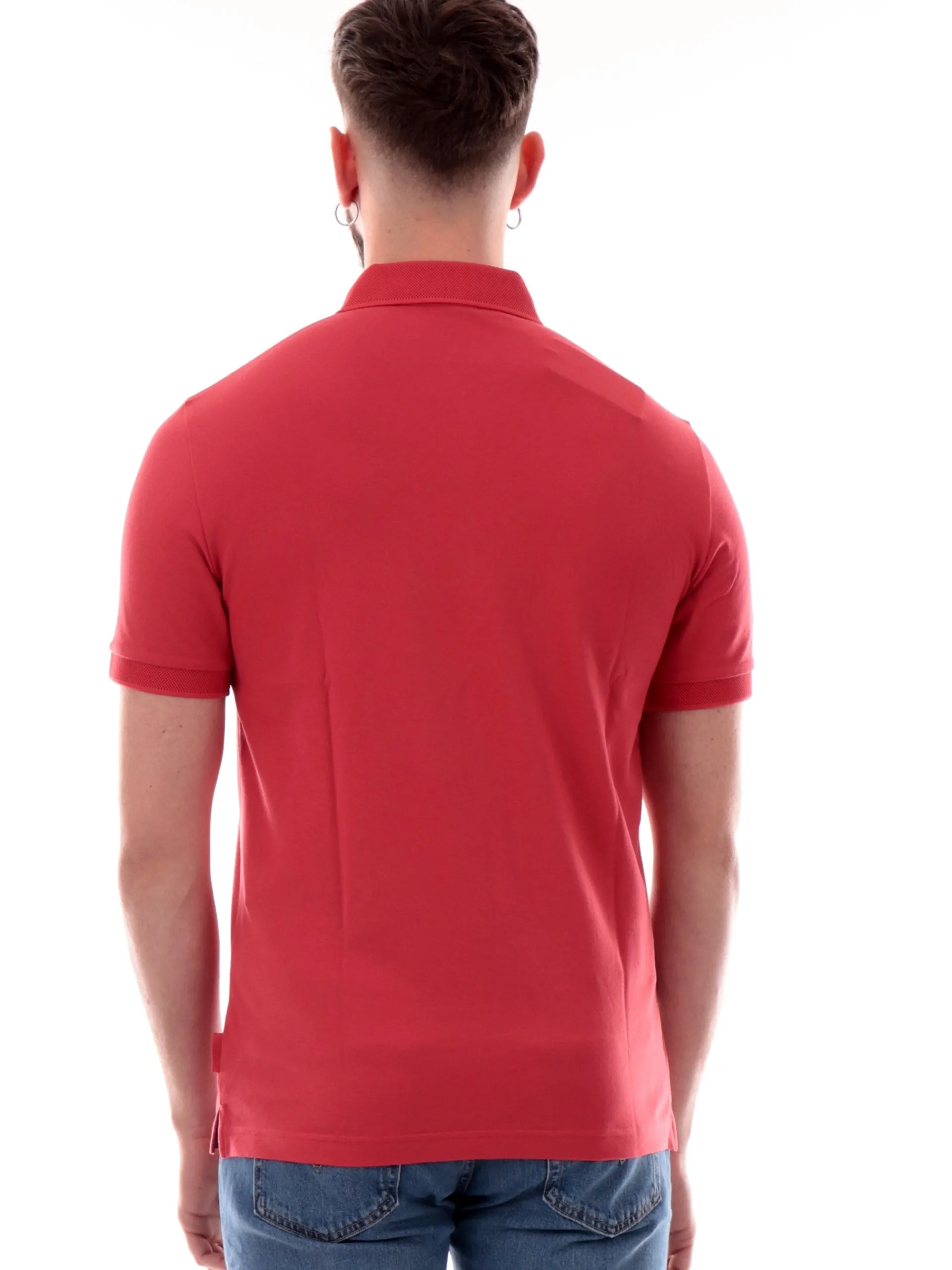 ARMANI EXCHANGE Polo*Polo AX rossa da uomo logo AX gommato 8NZF91ZJ81Z