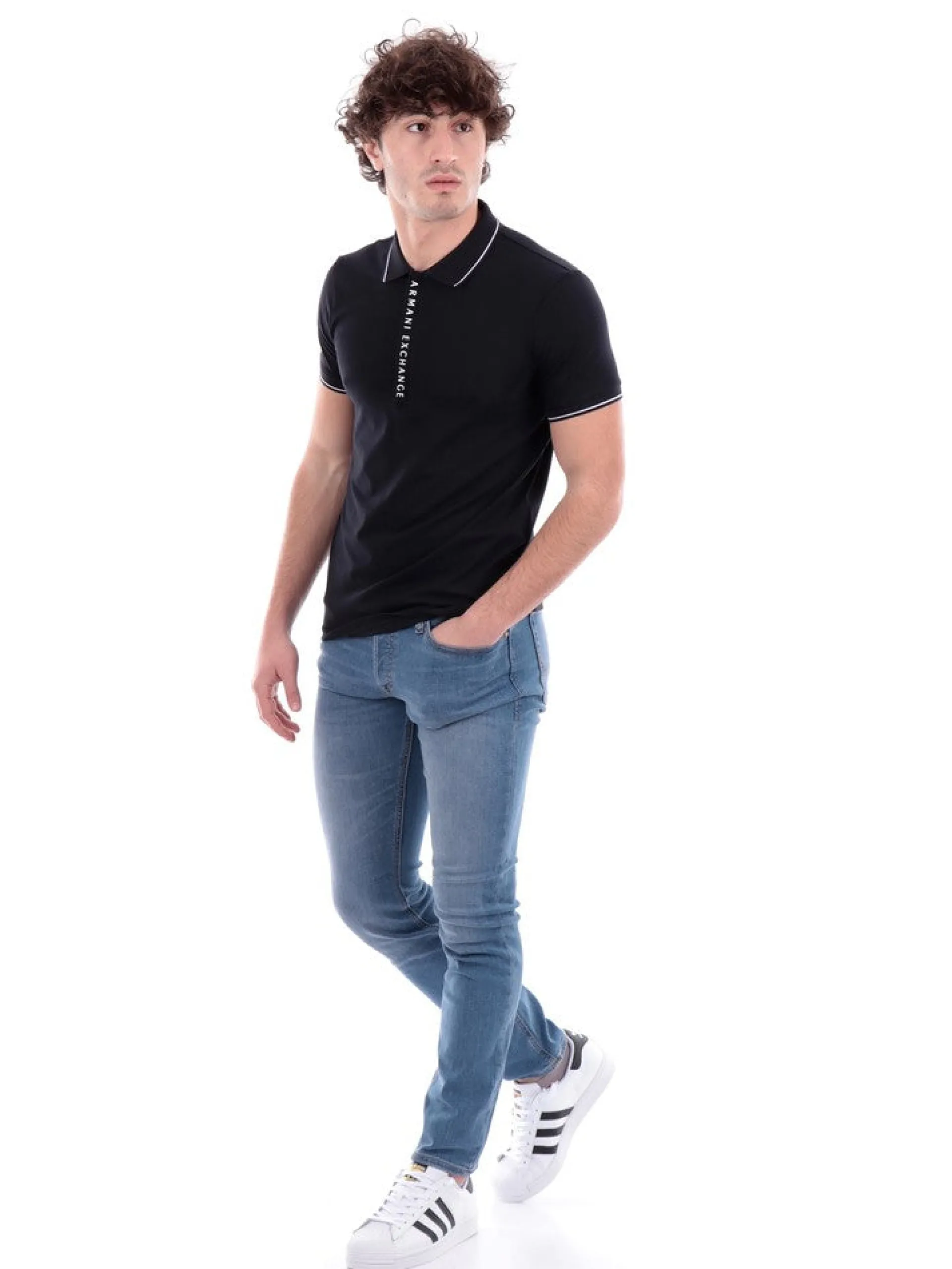 ARMANI EXCHANGE Polo*Polo blu da uomo 8NZF71ZJH2Z