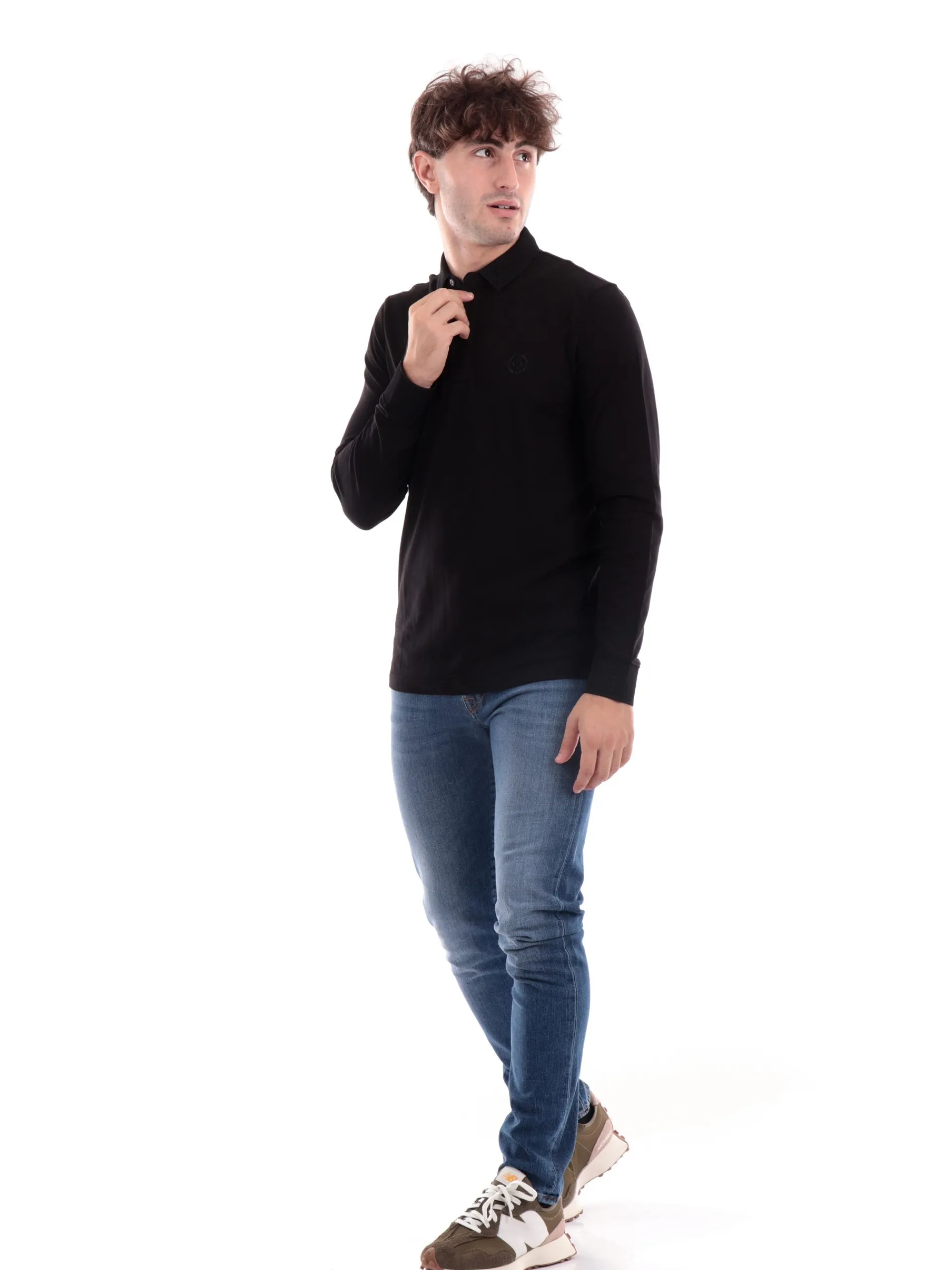 ARMANI EXCHANGE Polo*Polo nera da uomo 8NZF79ZJ81Z