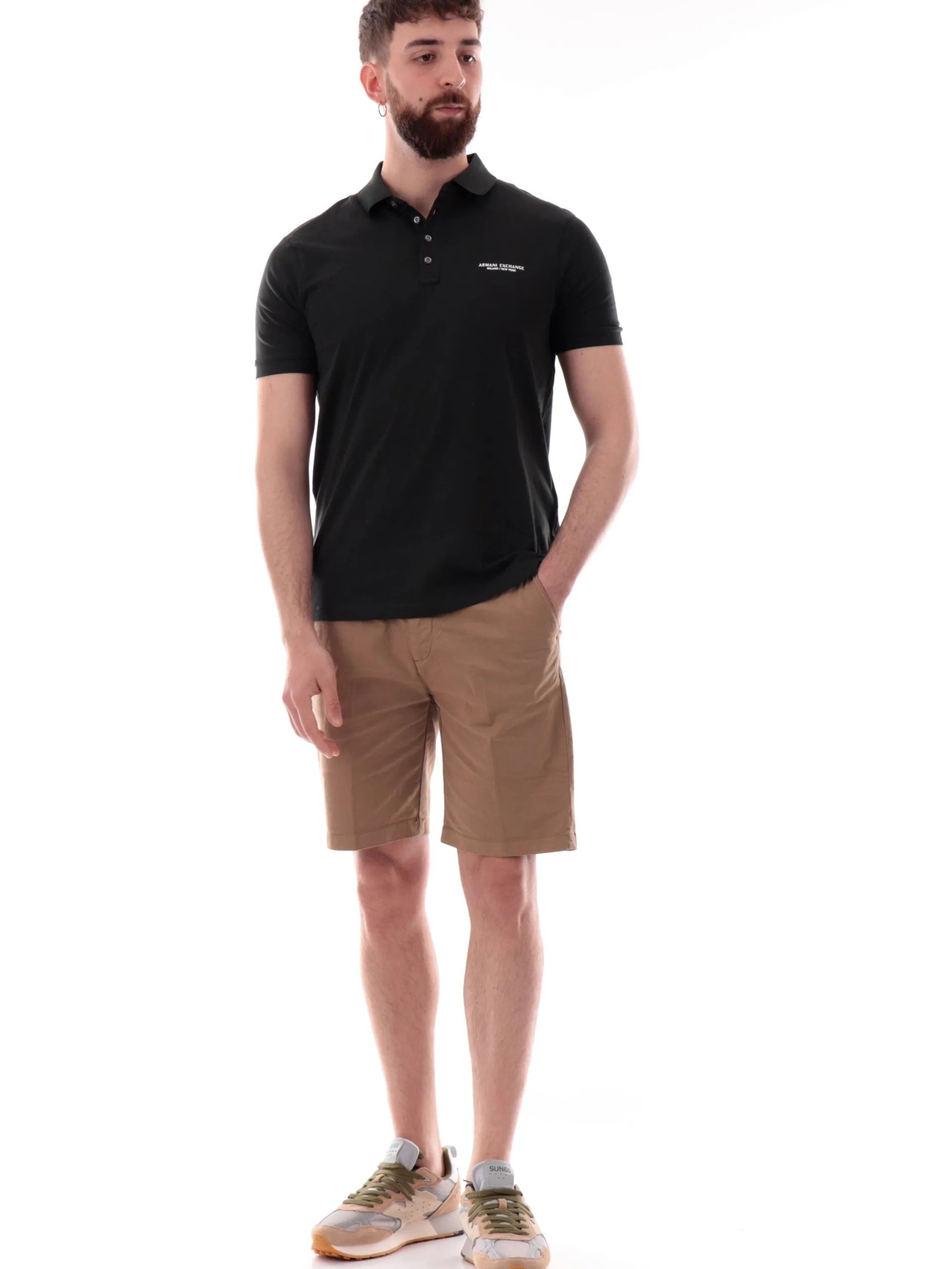 ARMANI EXCHANGE Polo*Polo verde scuro da uomo 8NZF80Z8H4Z UB001