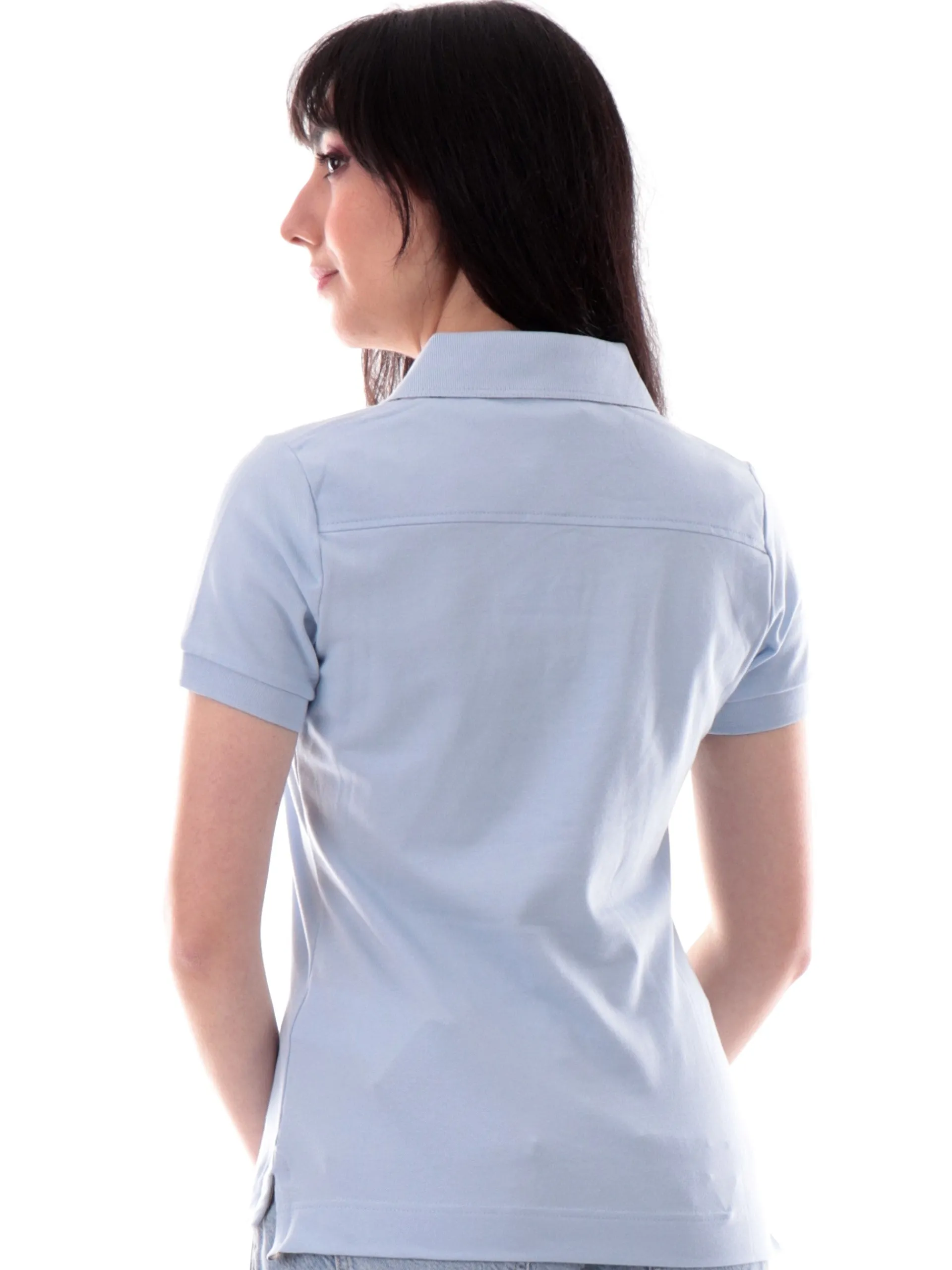 BARBOUR Polo*Polo celeste da donna Portsdown LML0634