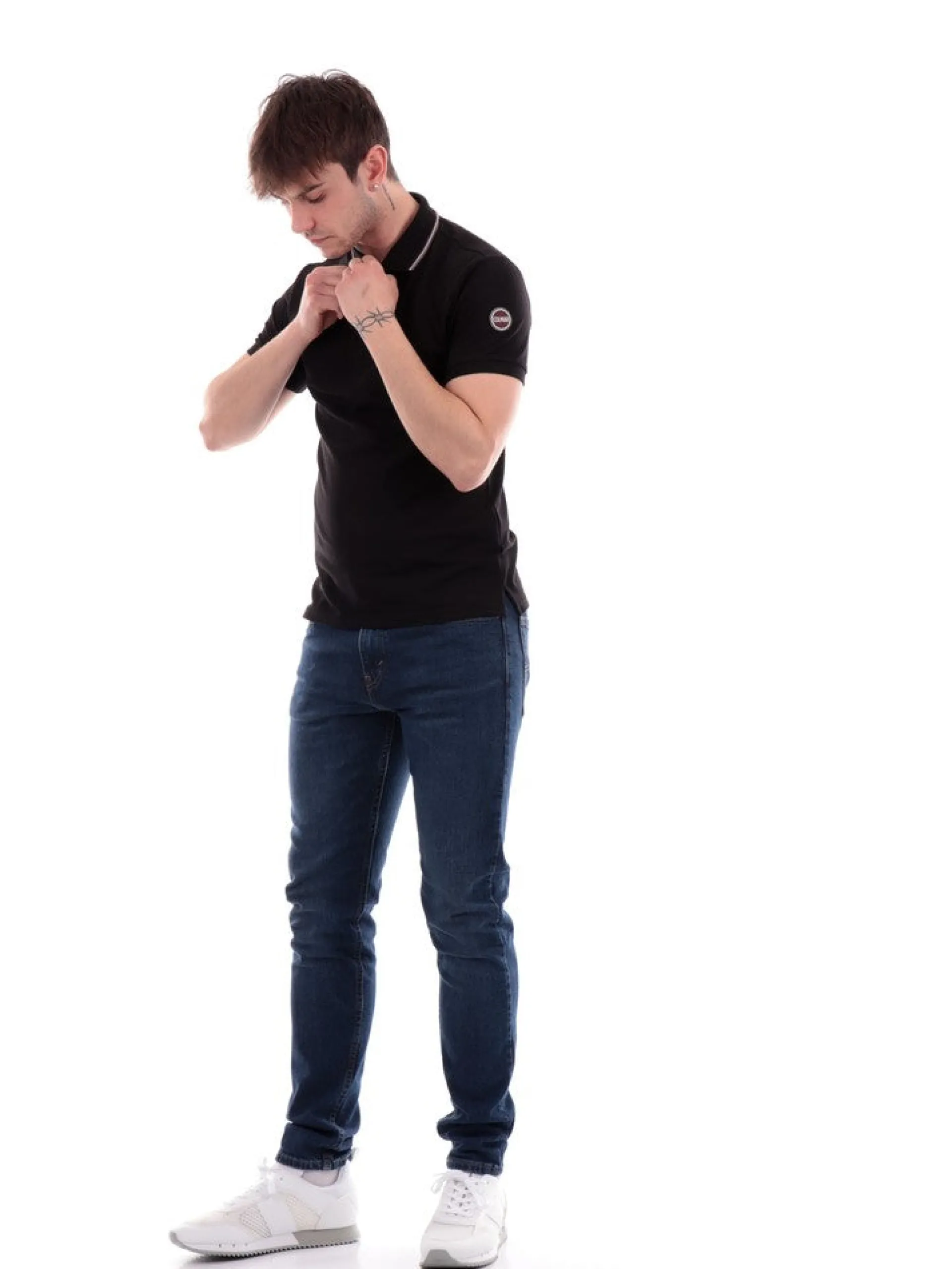 COLMAR Polo*Polo Nera da Uomo con logo 7663R7XH