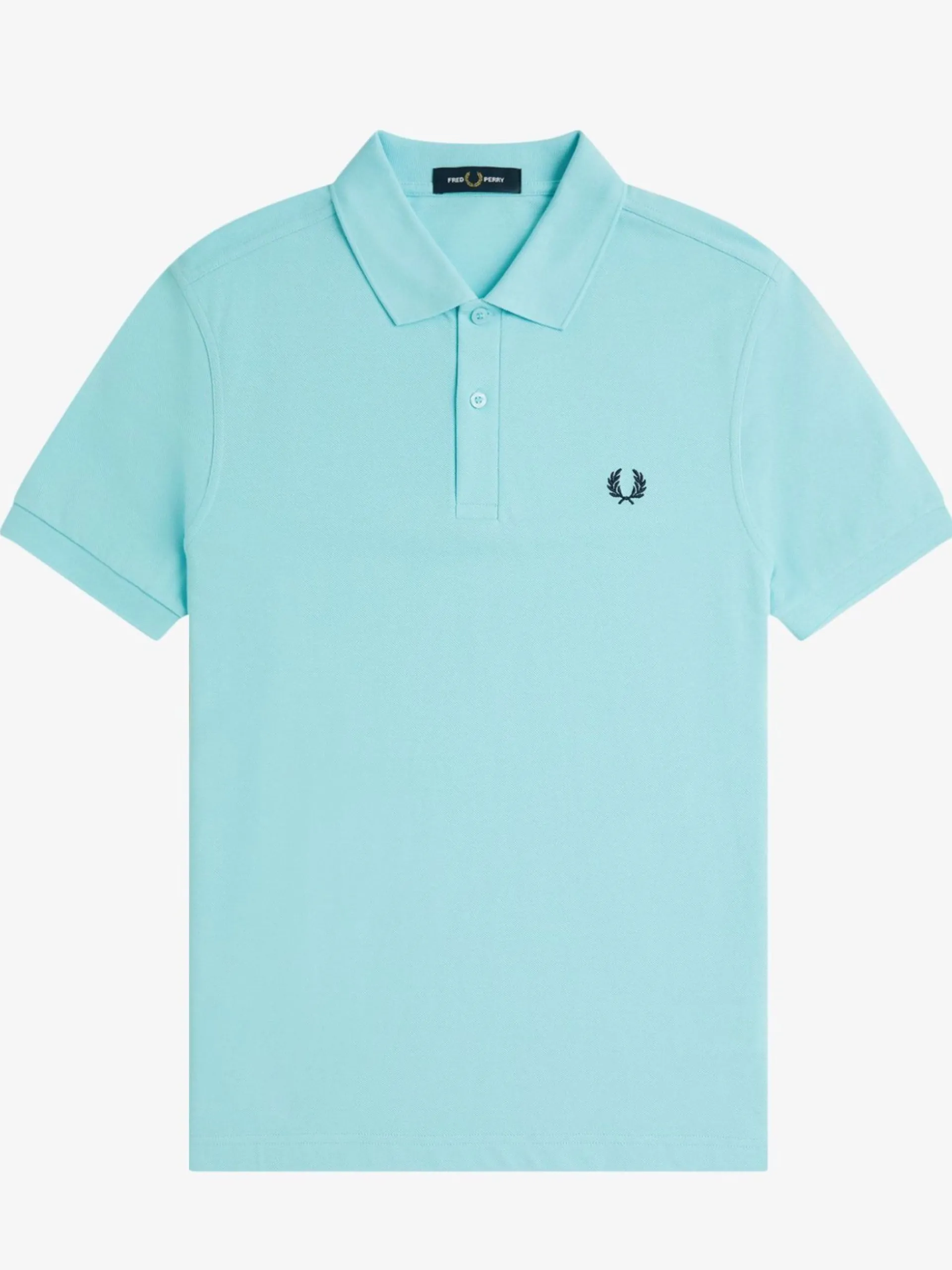 FRED PERRY Polo*Polo celeste da uomo logo blu ricamato M6000