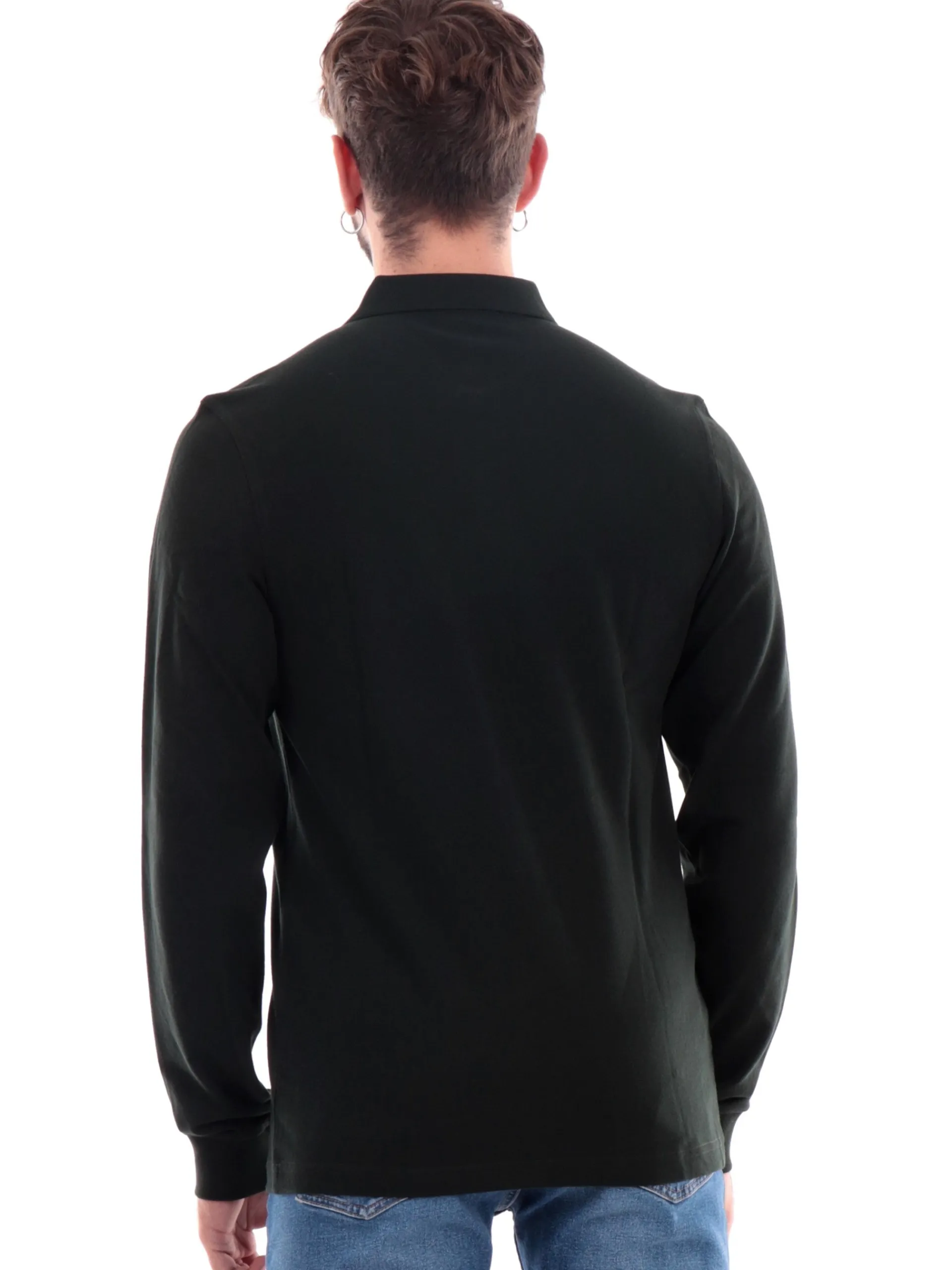 FRED PERRY Polo*Polo Maniche Lunghe verde da Uomo plain Shirt M6006