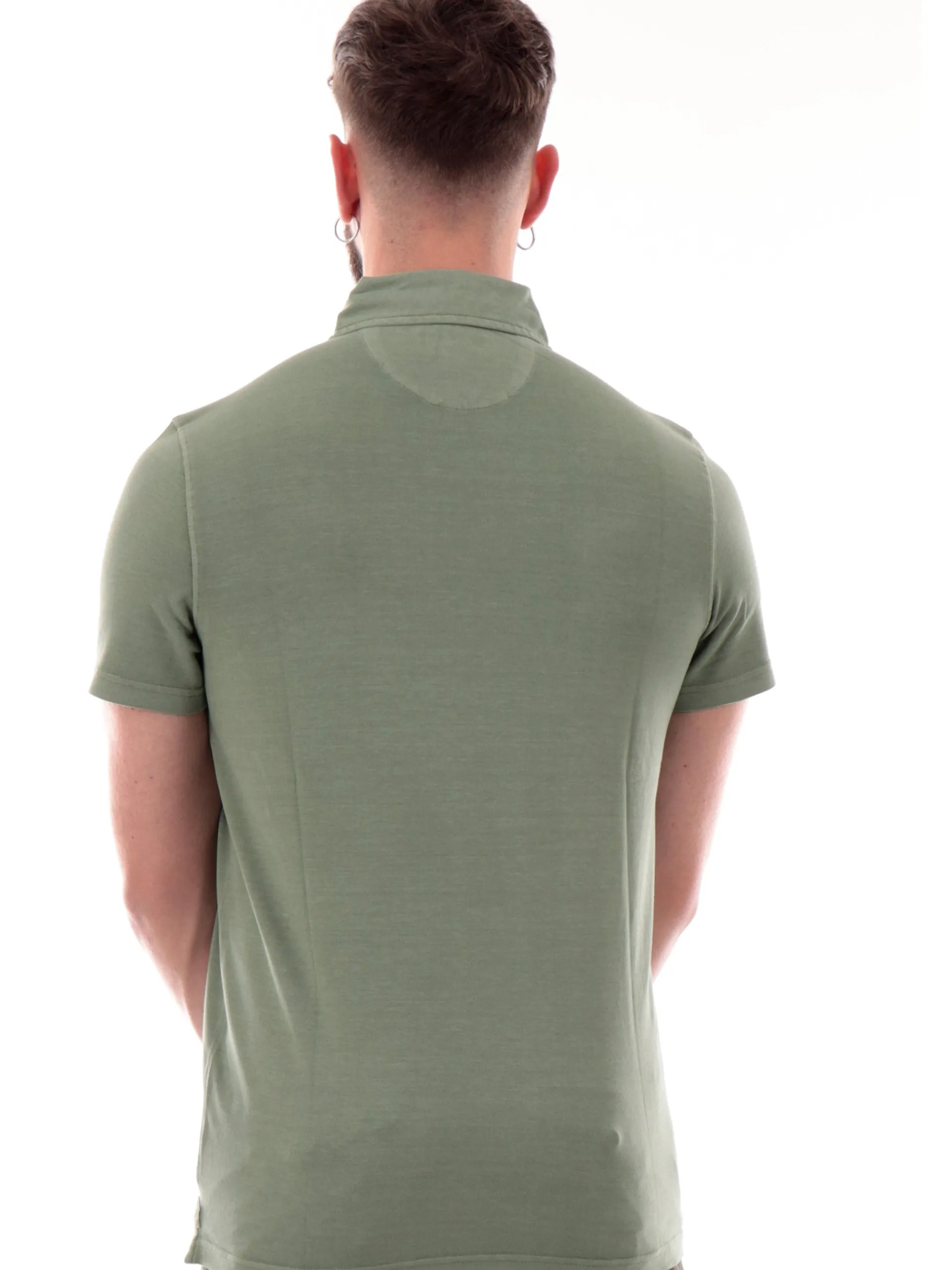 IMPURE Polo*Polo verde da uomo in cotone PETER