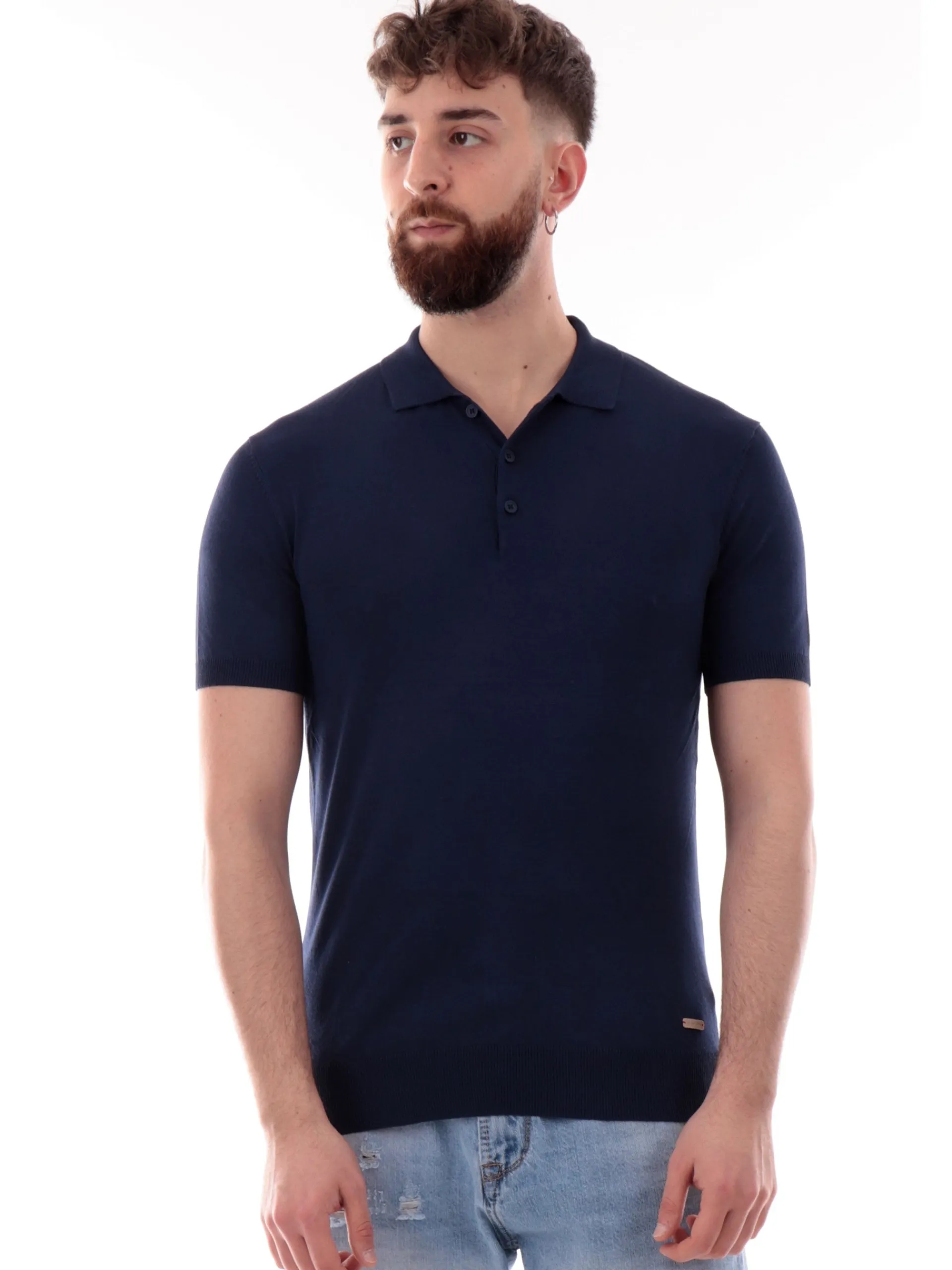 GIANNI LUPO Maglie*Polo in Maglia da Uomo blu GL511SS25