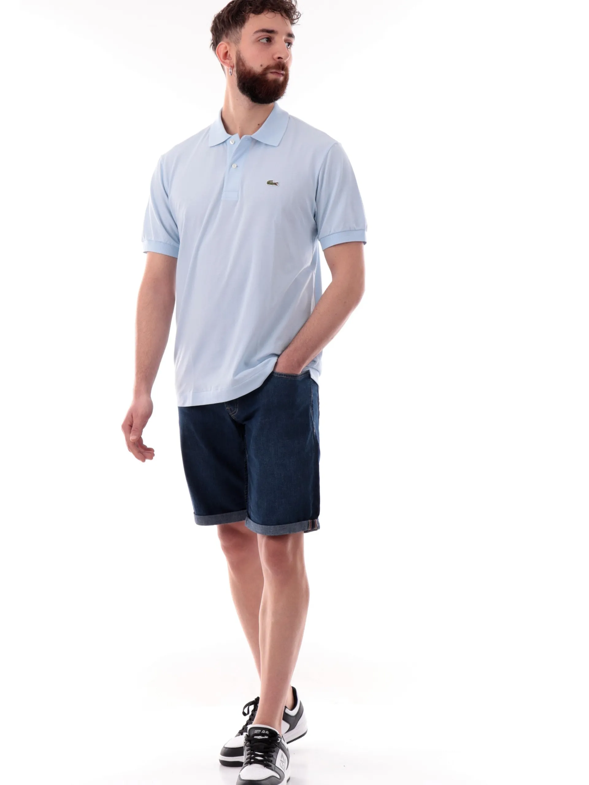 LACOSTE Polo*Polo celeste maniche corte da uomo PH9851