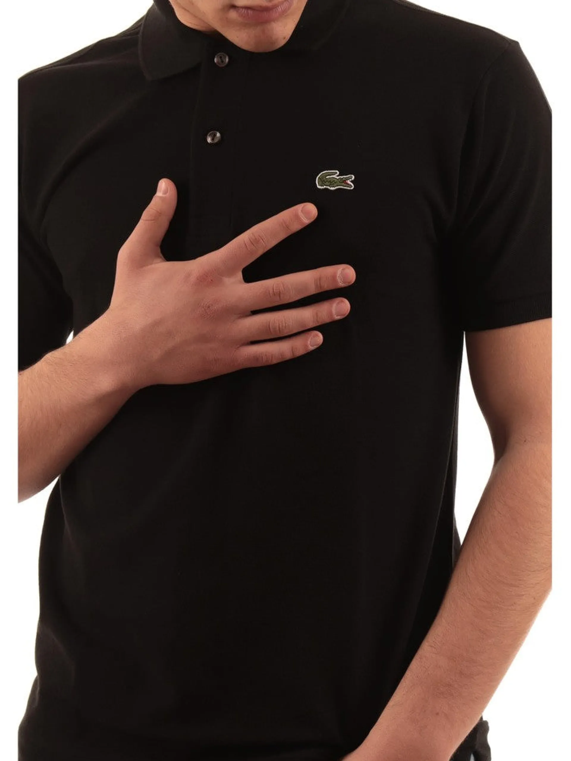 LACOSTE Polo*Polo nera da uomo 1212