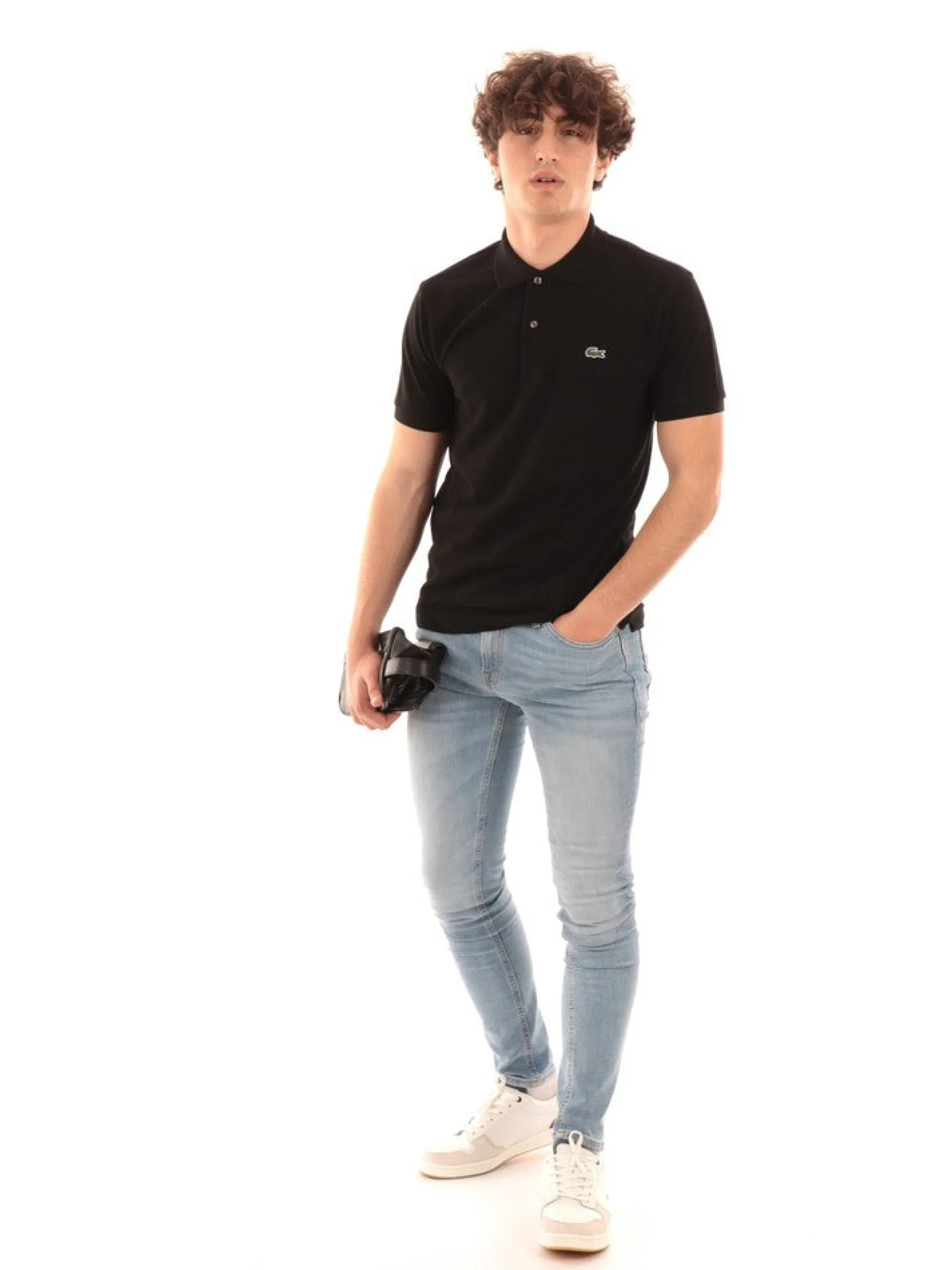 LACOSTE Polo*Polo nera da uomo 1212