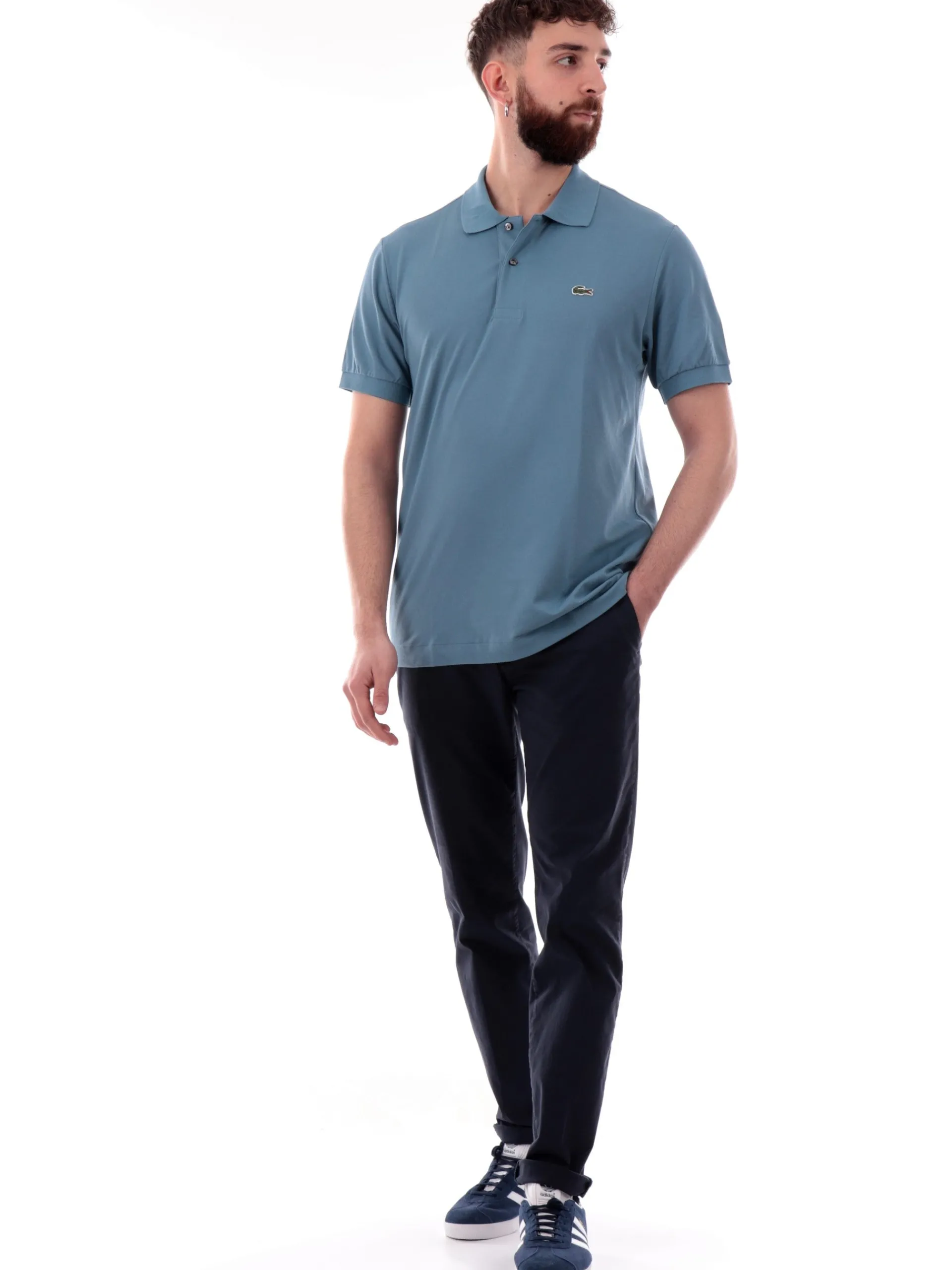 LACOSTE Polo*Polo verde acqua maniche corte da uomo PH9851
