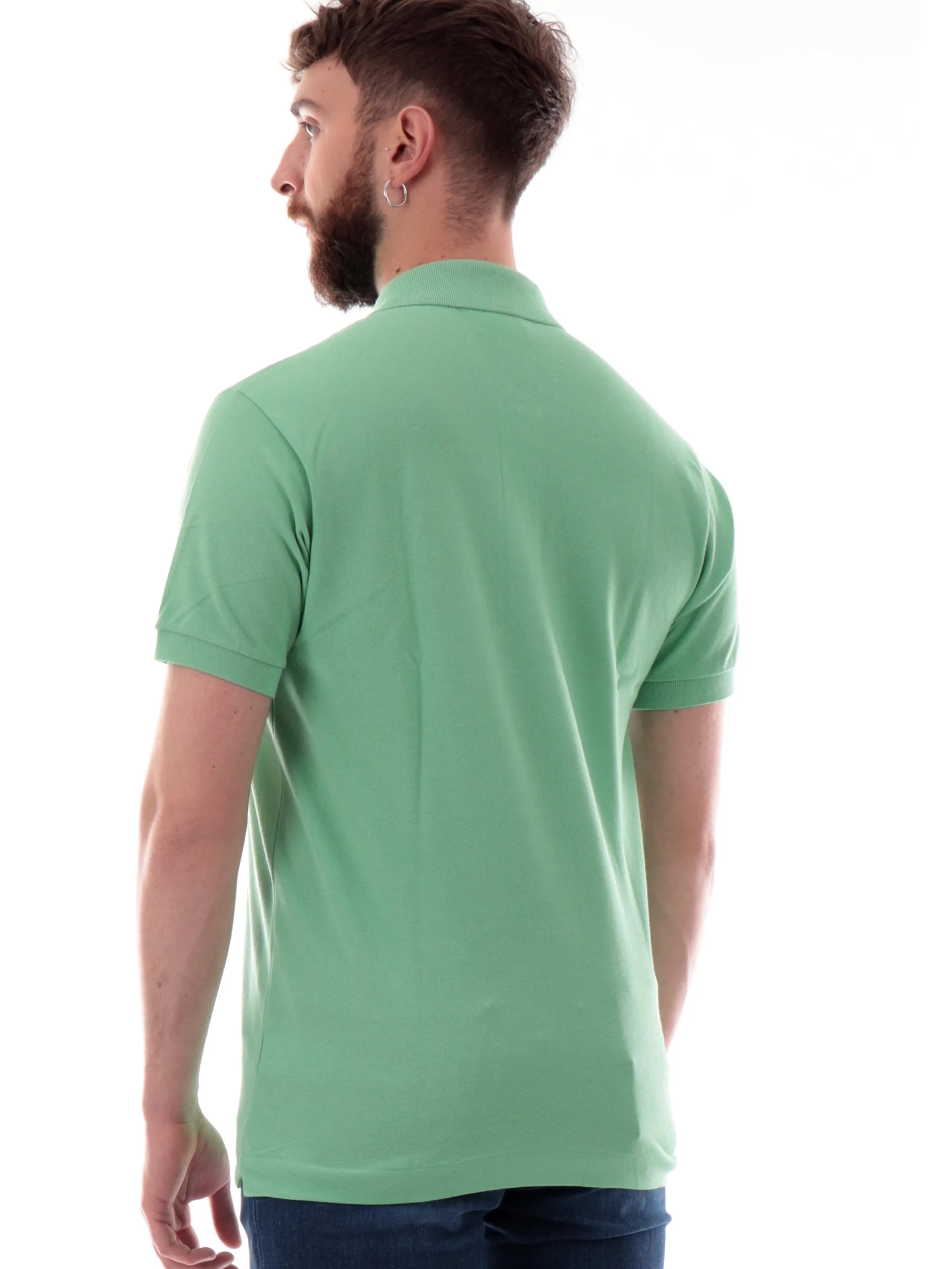 LACOSTE Polo*Polo verde chiaro da uomo Classic Fit con coccodrillo 1212
