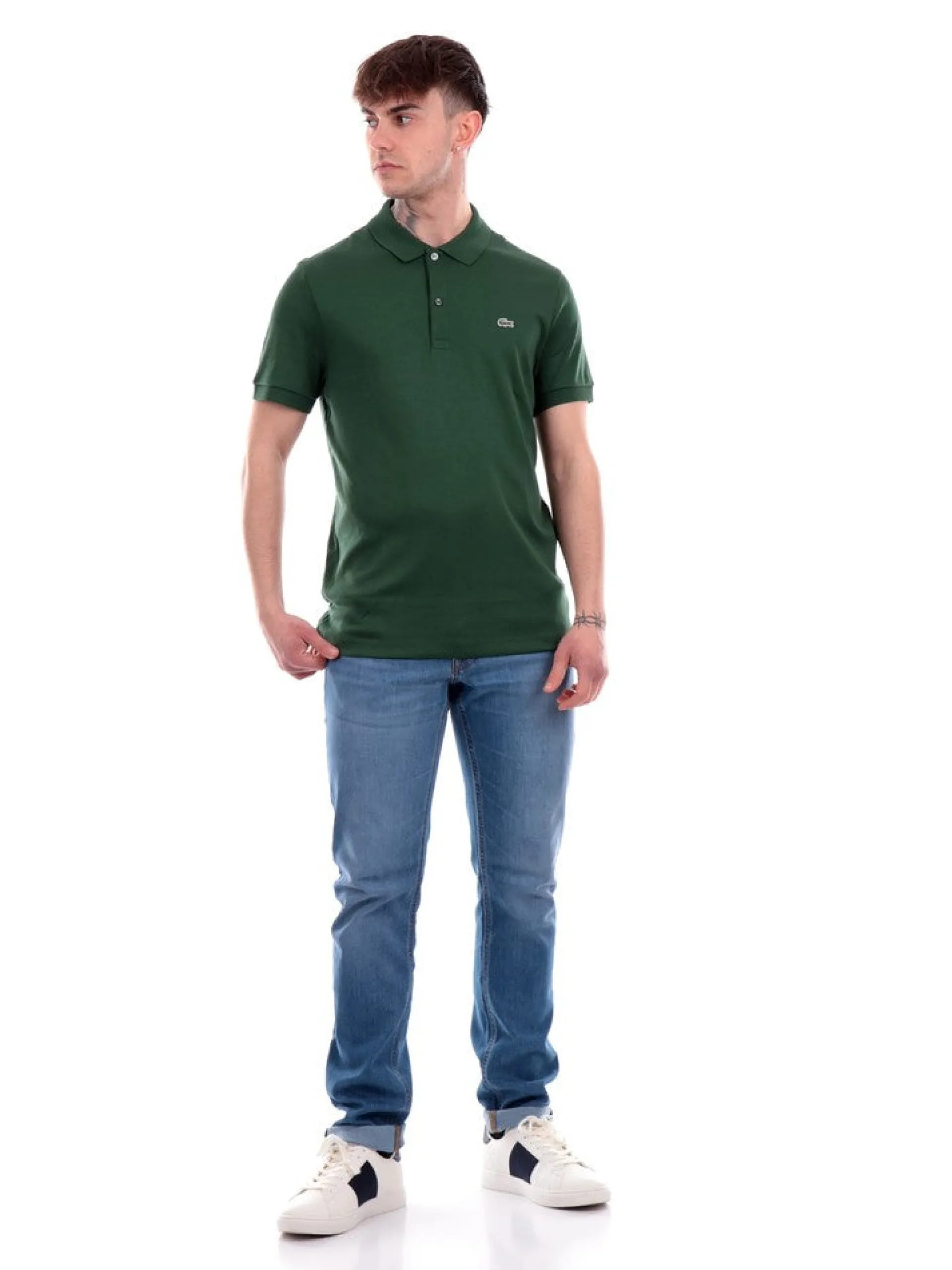 LACOSTE Polo*Polo verde da uomo Regular Fit DH2050