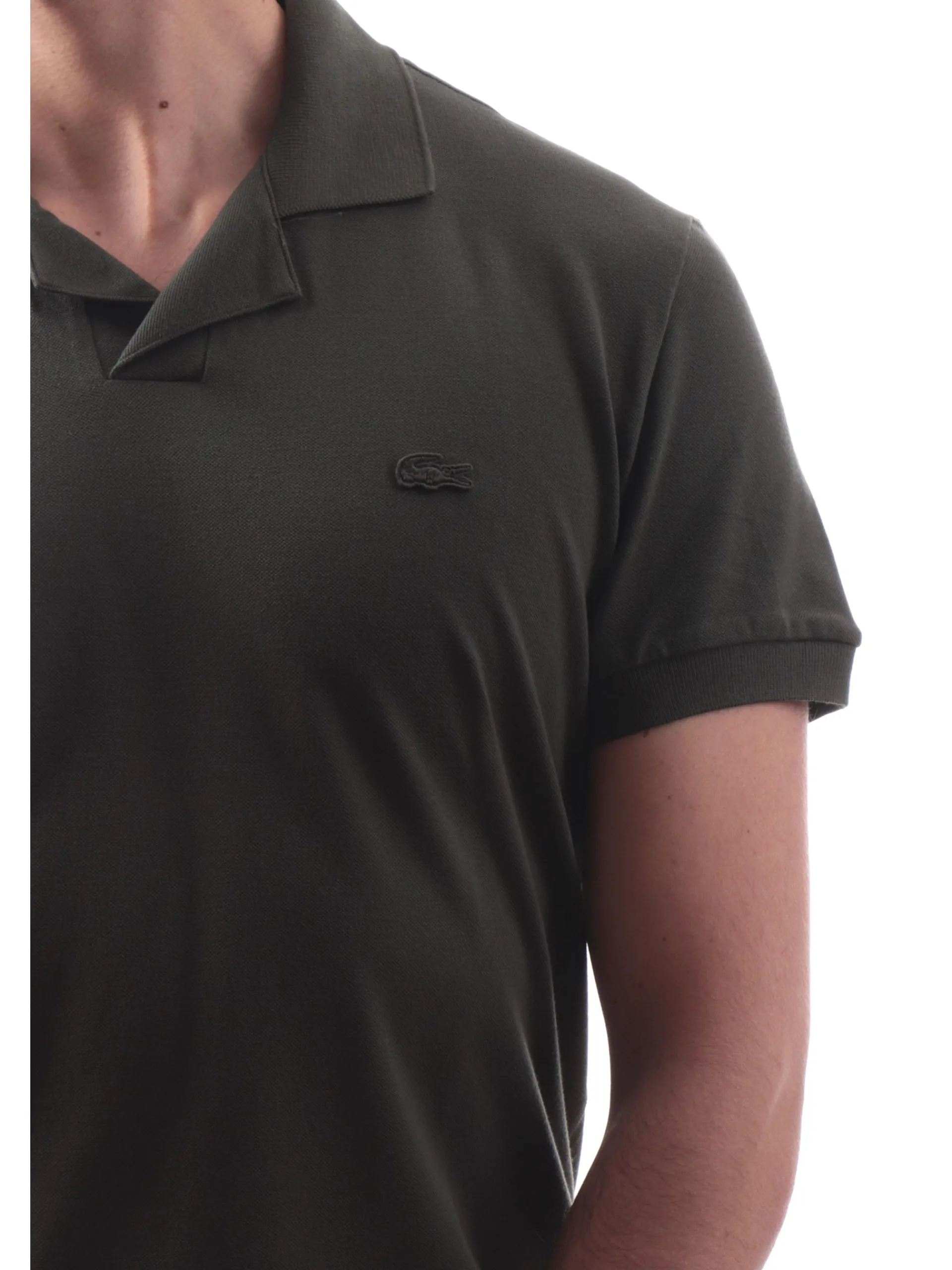LACOSTE Polo*Polo verde da uomo maniche corte logo tono su tono PH0084
