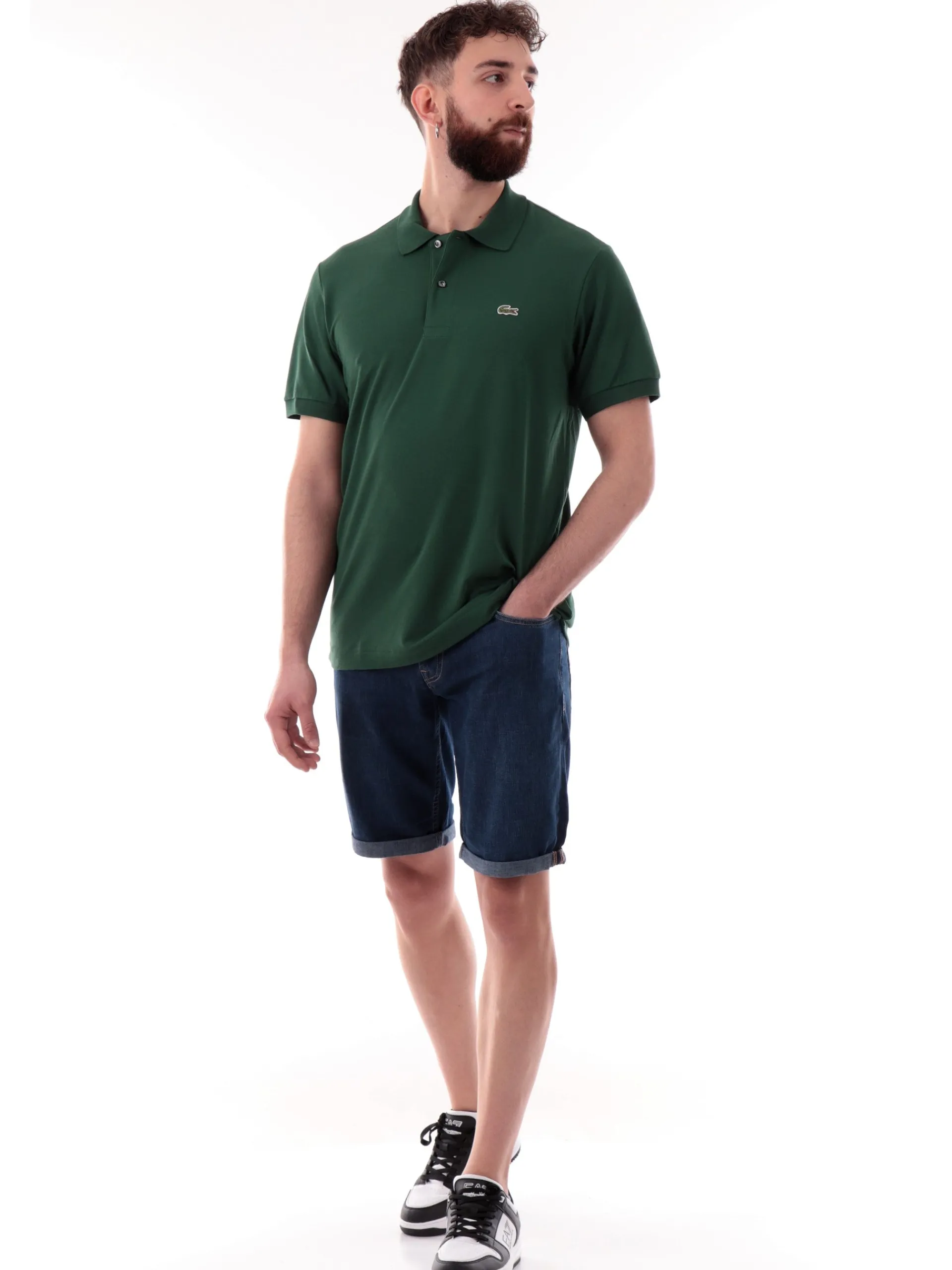 LACOSTE Polo*Polo verde maniche corte da uomo PH9851