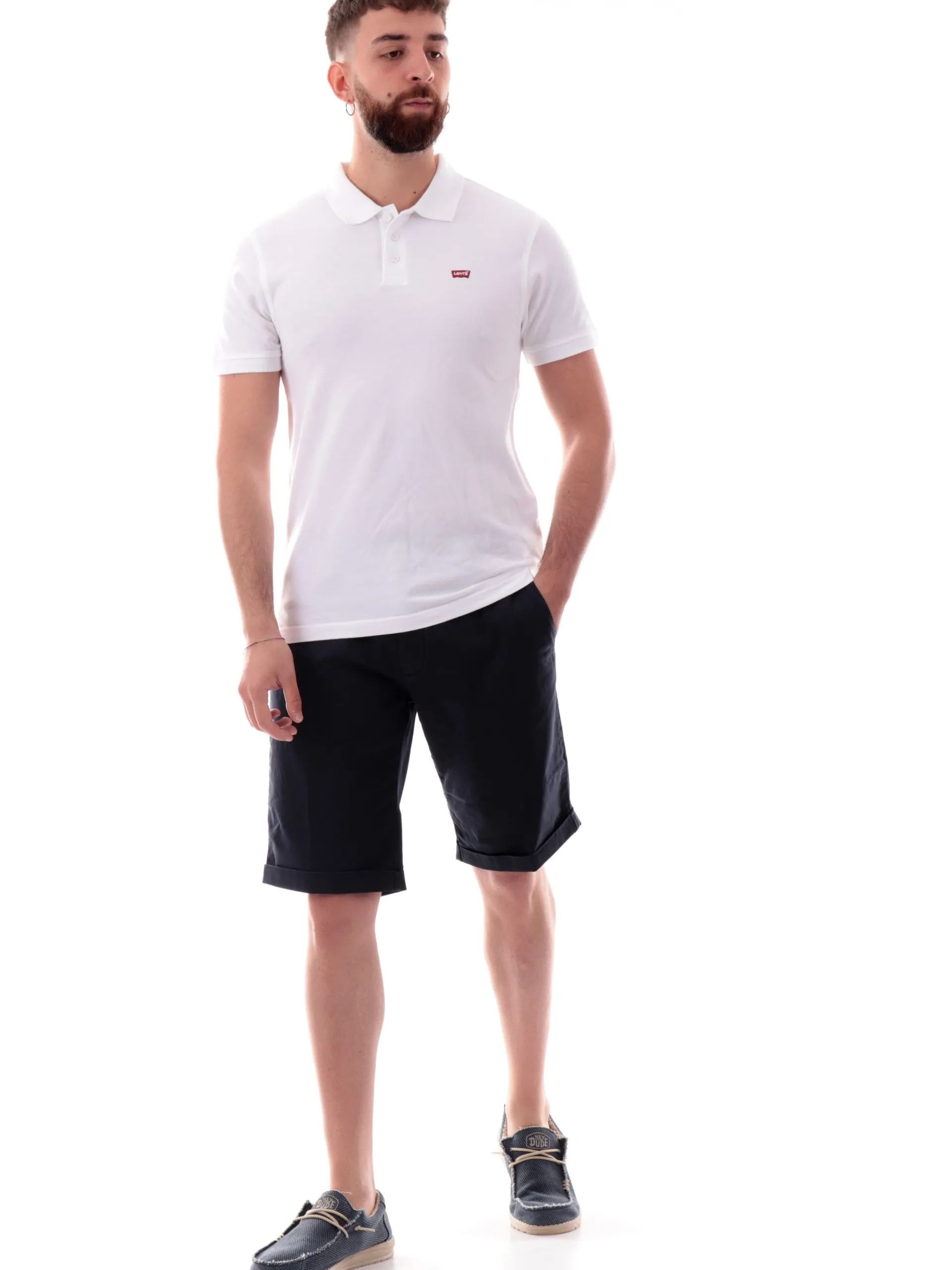 LEVIS Polo*Polo bianca da uomo Standard Fit 3588300