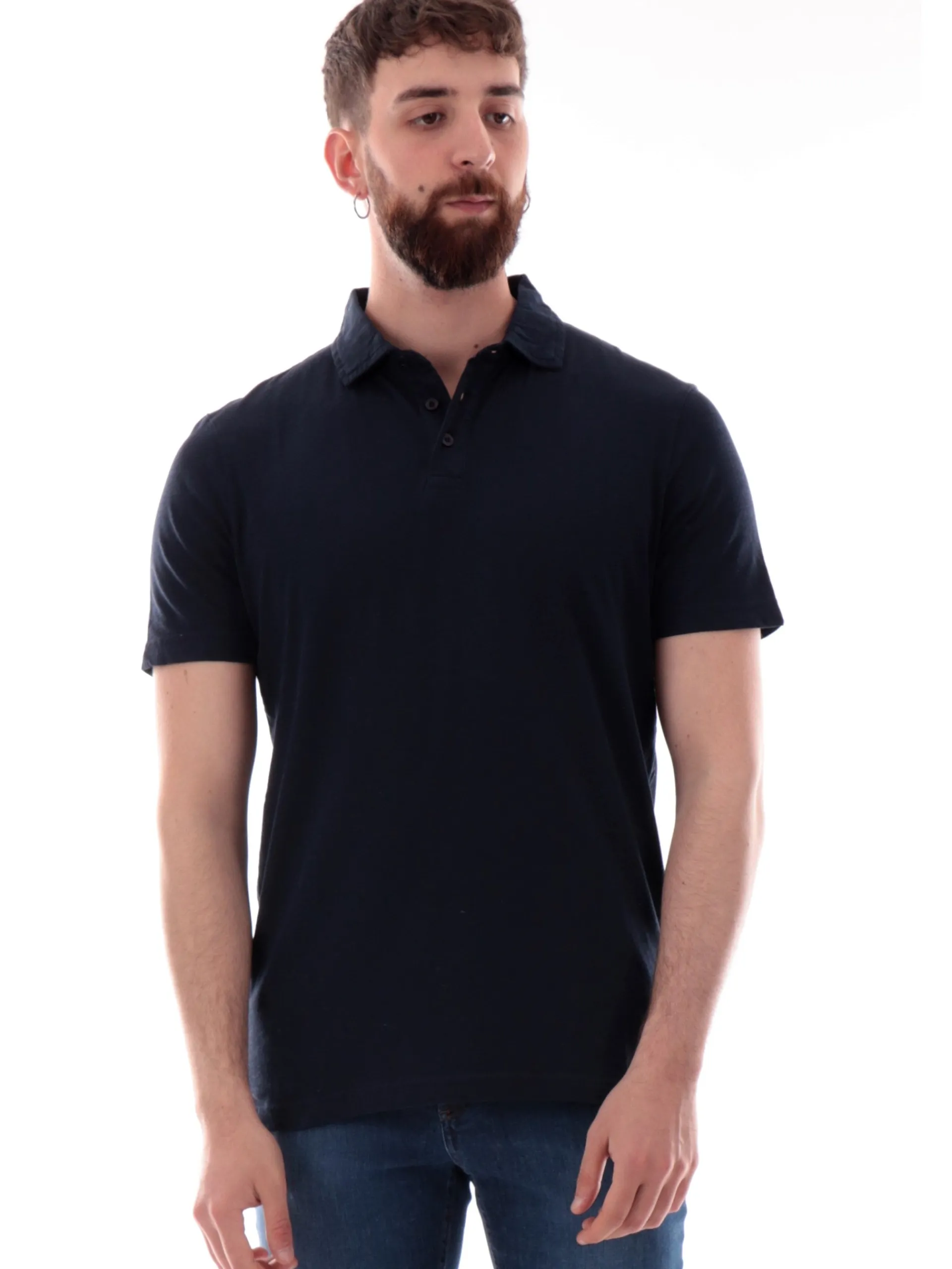 MARKUP Polo*Polo blu da uomo in jersey fiammato MK11012